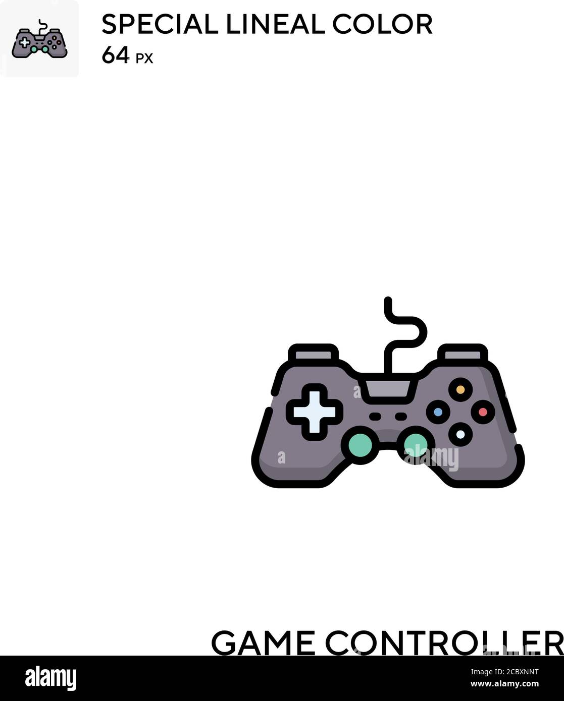 Game controller Special lineal color vector icon. Game controller icons ...
