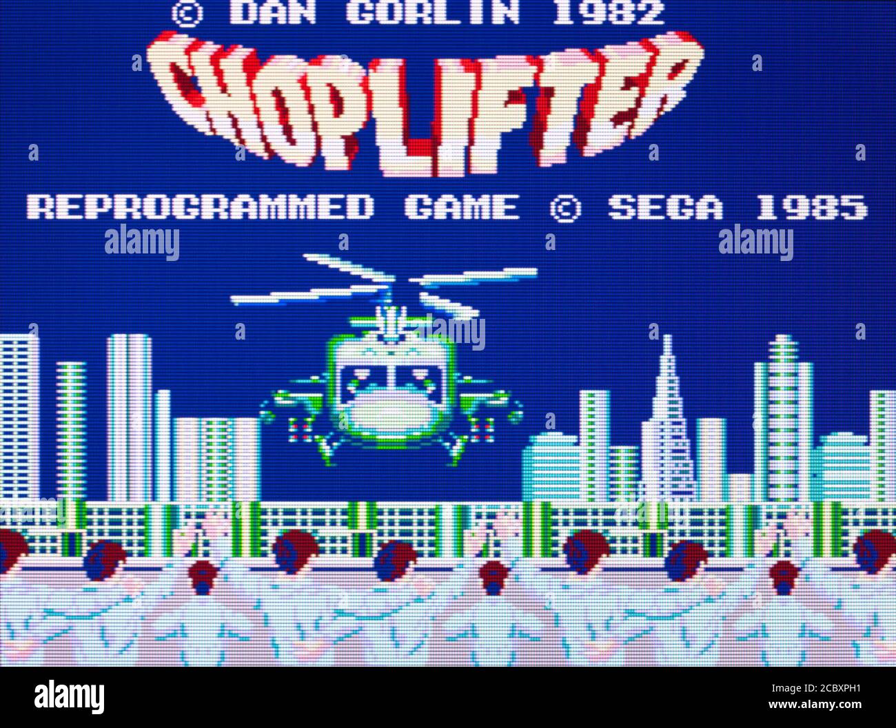 Choplifter - Sega Master System - SMS - editorial use only Stock Photo