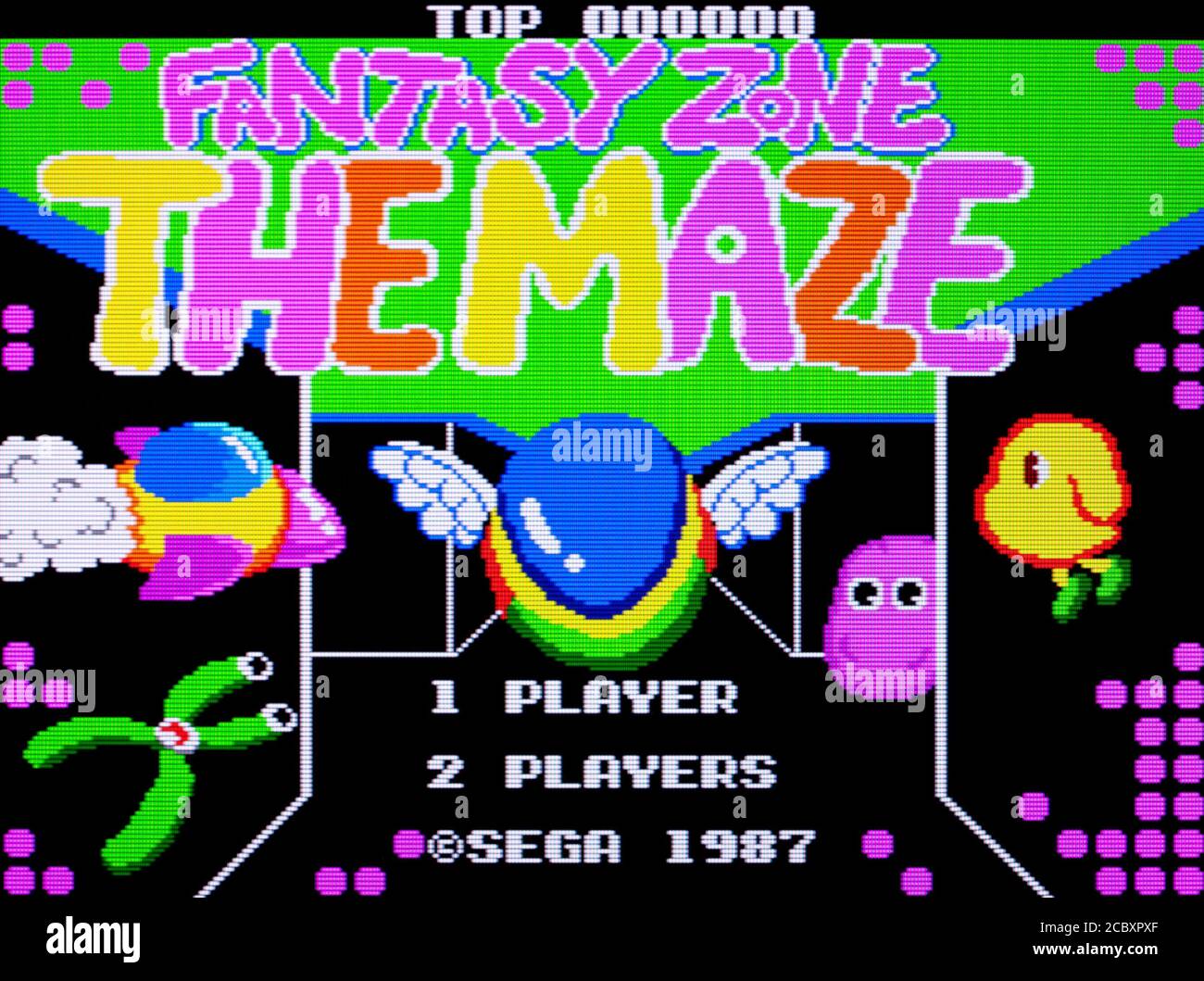 Fantasy Zone The Maze Sega Master System SMS editorial use only Stock Photo Alamy