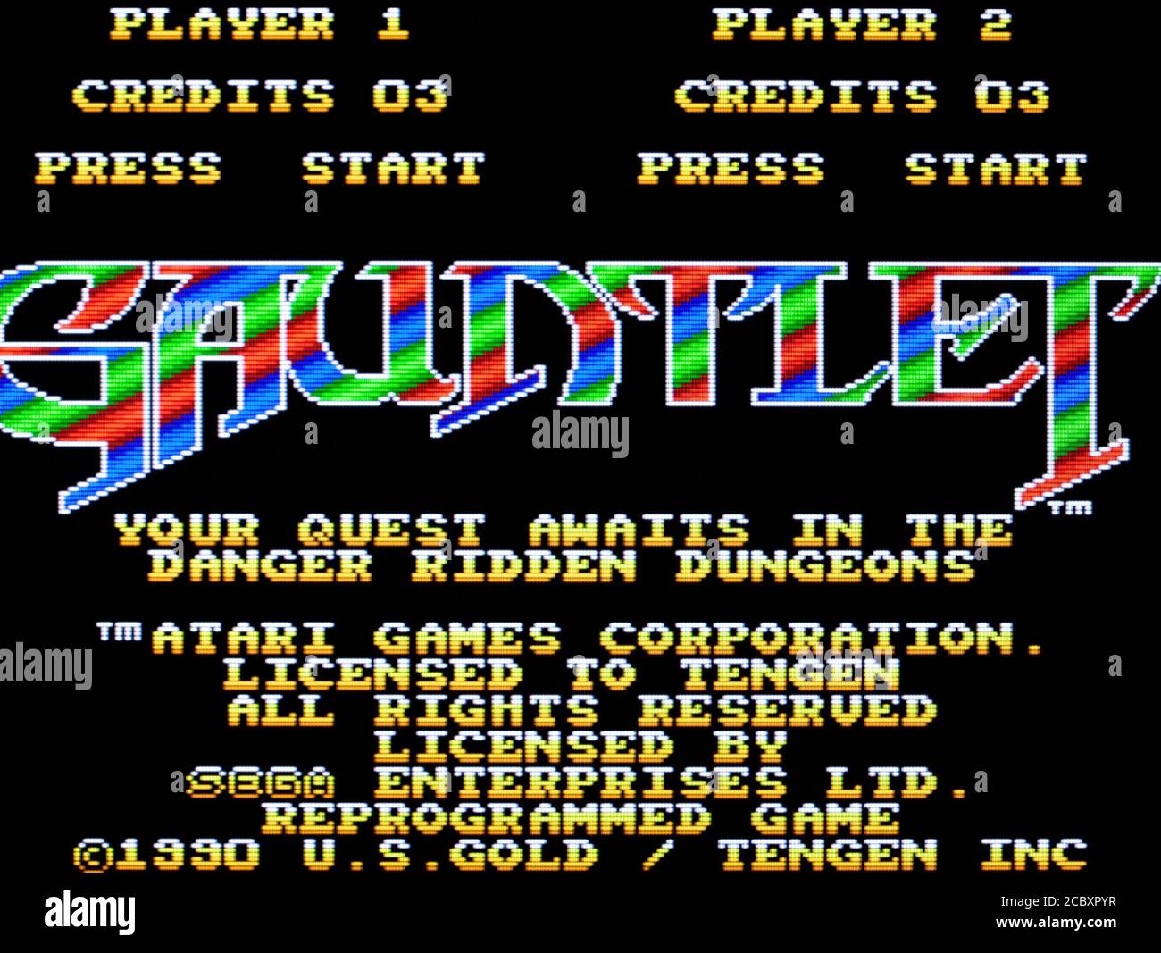 Gauntlet - Sega Master System - SMS - editorial use only Stock