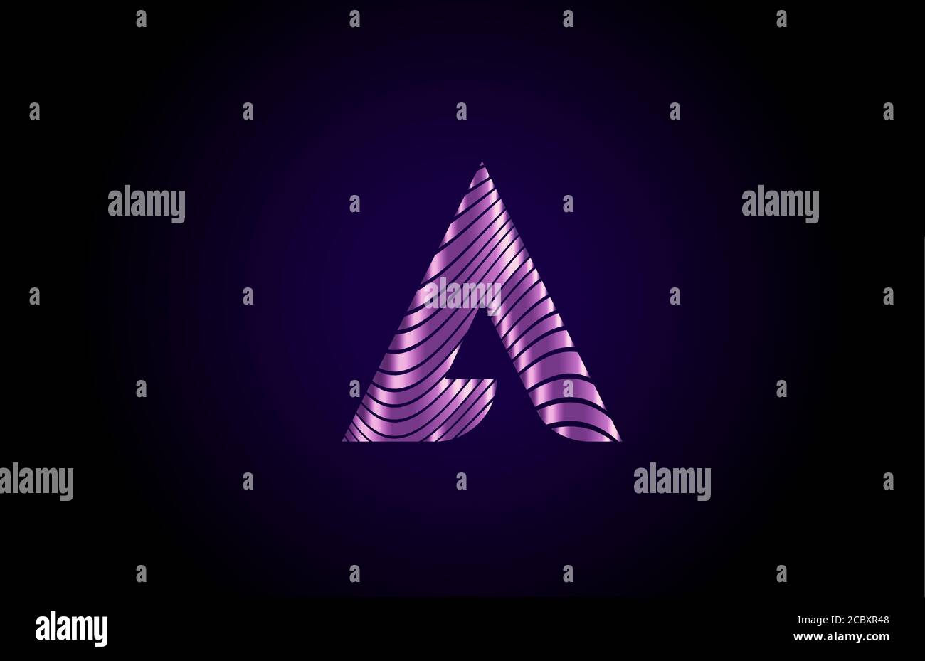 A yellow alphabet letter logo icon for company. Metallic gold line ...