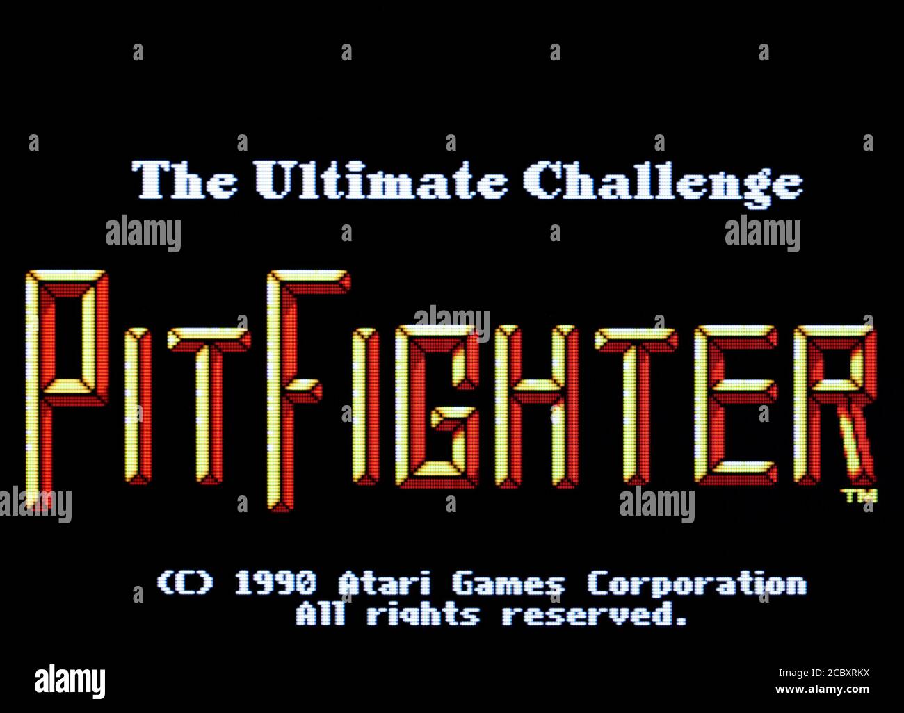 Pit Fighter - Sega Master System - SMS - editorial use only Stock Photo