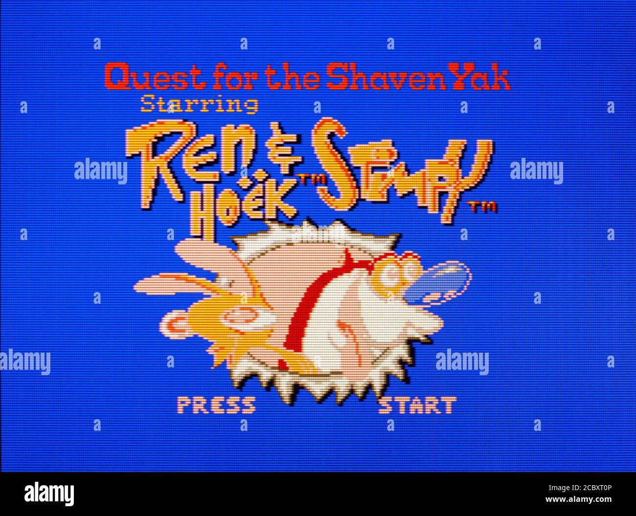 Ren & Stimpy Quest for the Shaven Yak - Sega Master System - SMS - editorial use only Stock Photo