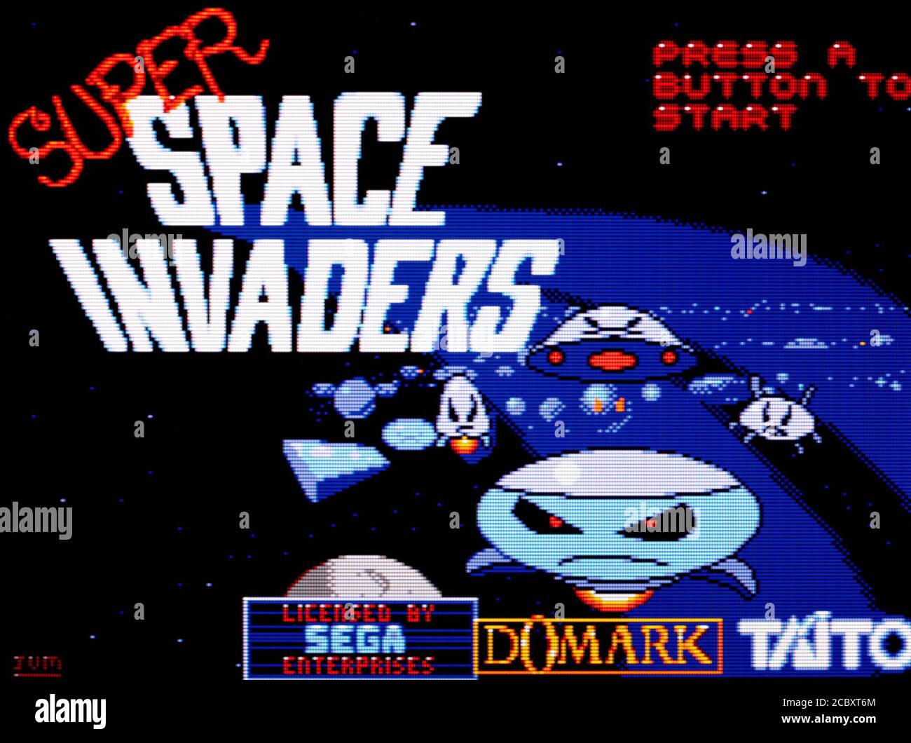 Super Space Invaders - Sega Master System - SMS - editorial use only Stock Photo