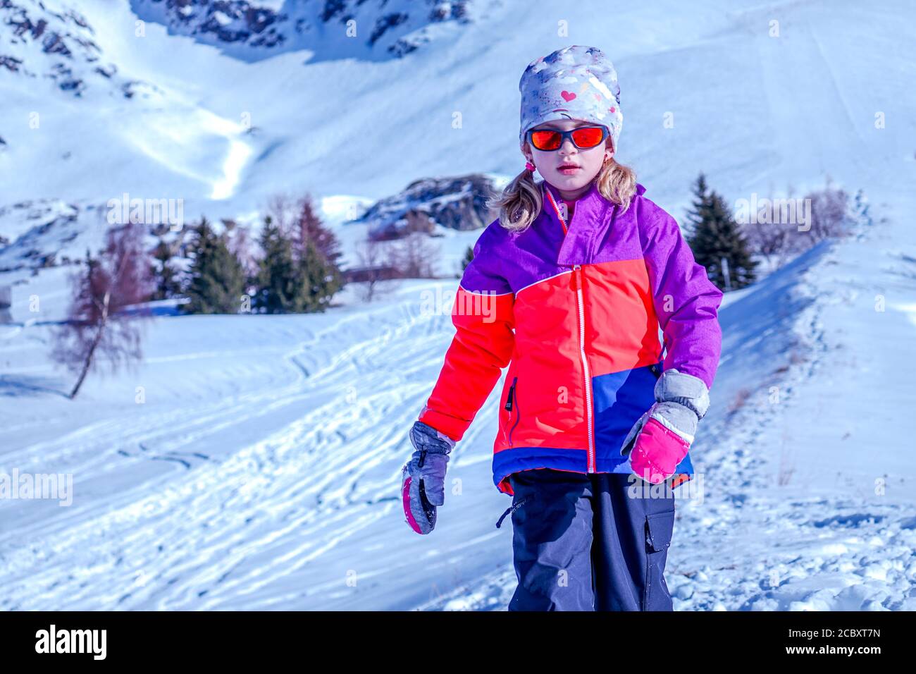 pink ski jacket 