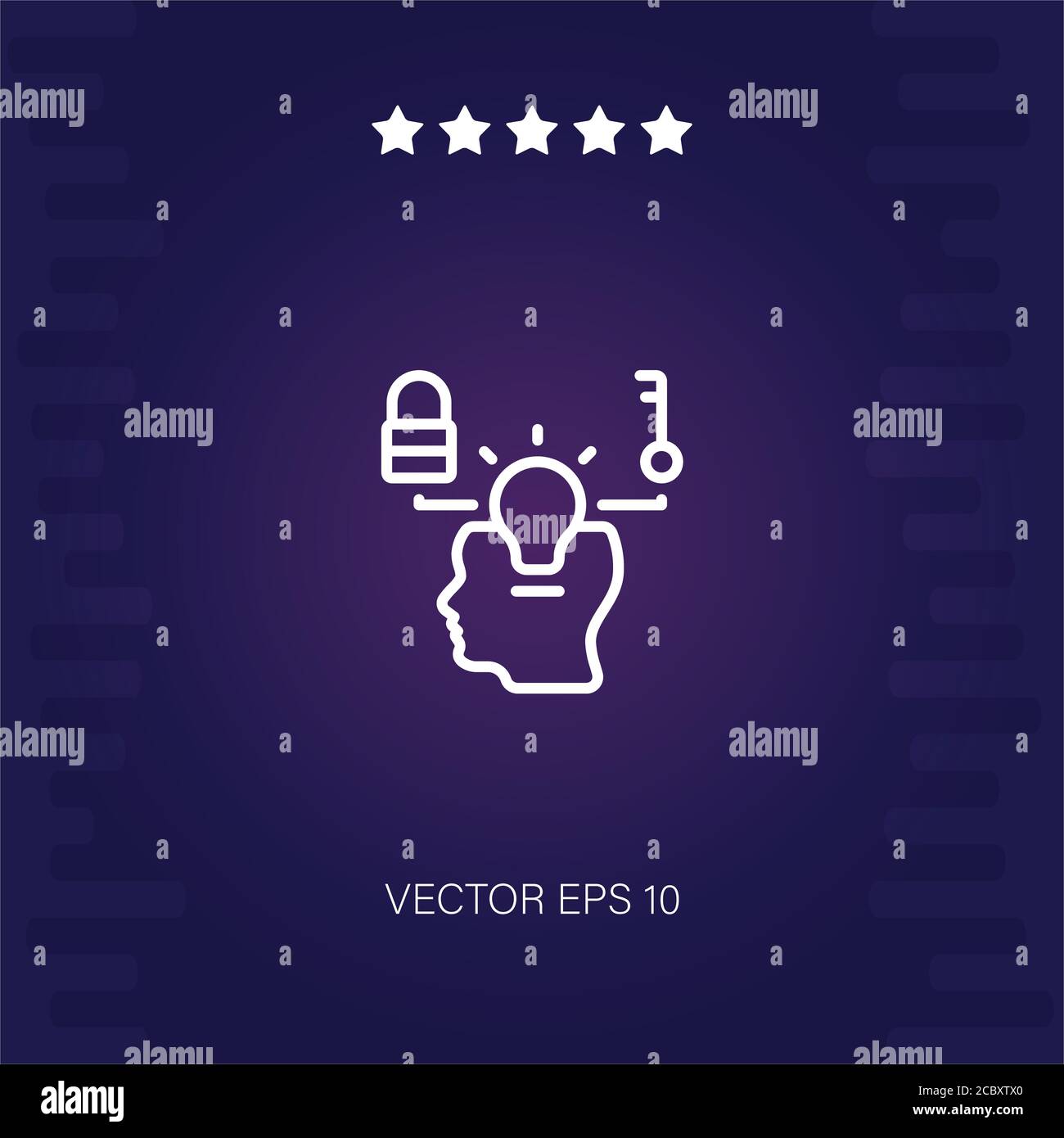 intellectual property vector icon modern illustration Stock Vector