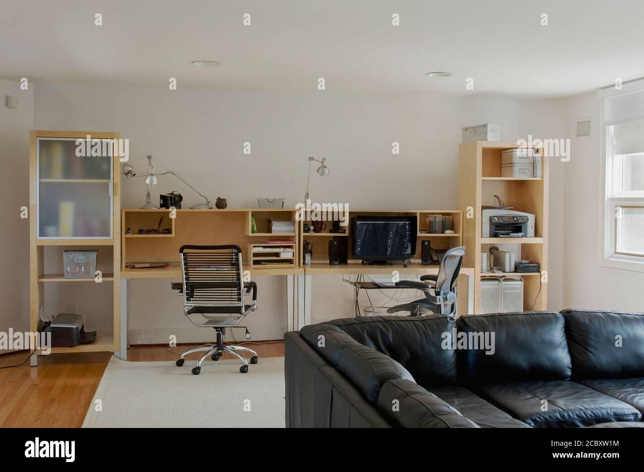 Home Office, wall desks Stock Photo