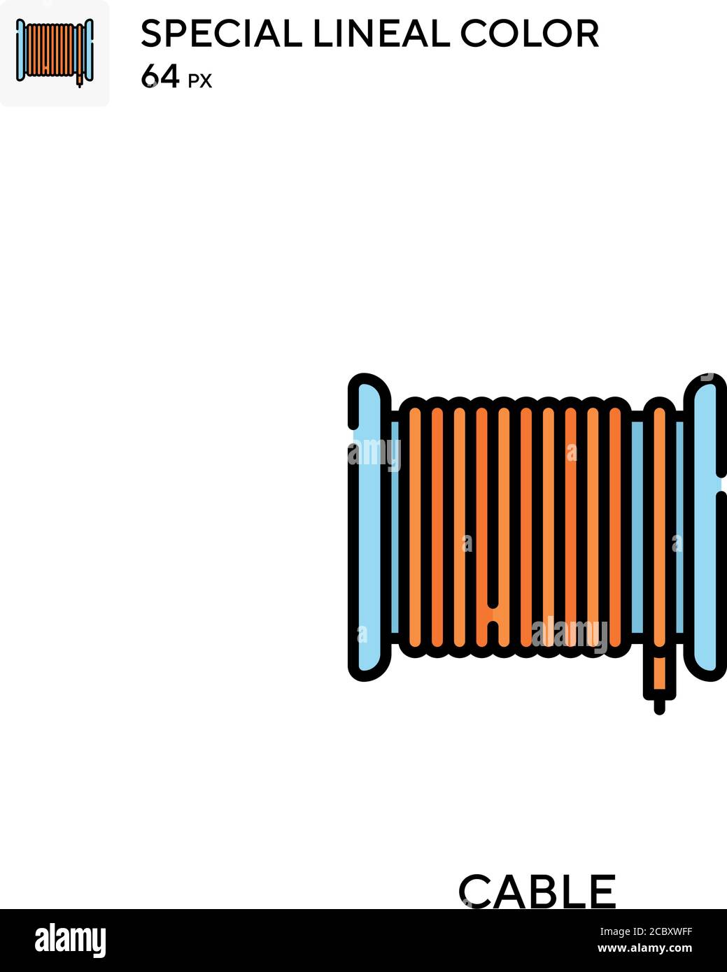 Cable Special lineal color vector icon. Cable icons for your business ...