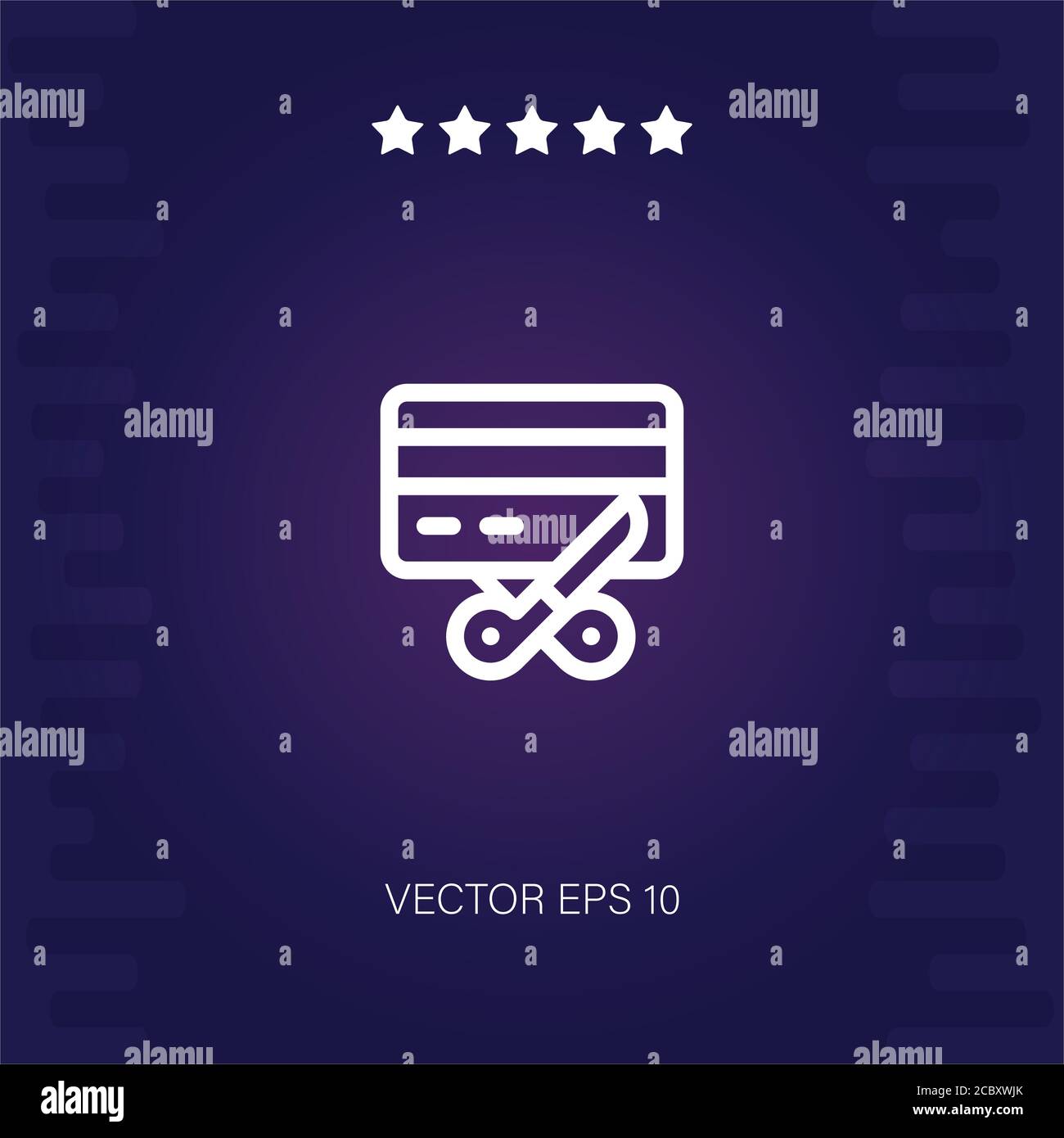 bankruptcy vector icon modern illustration Stock Vector