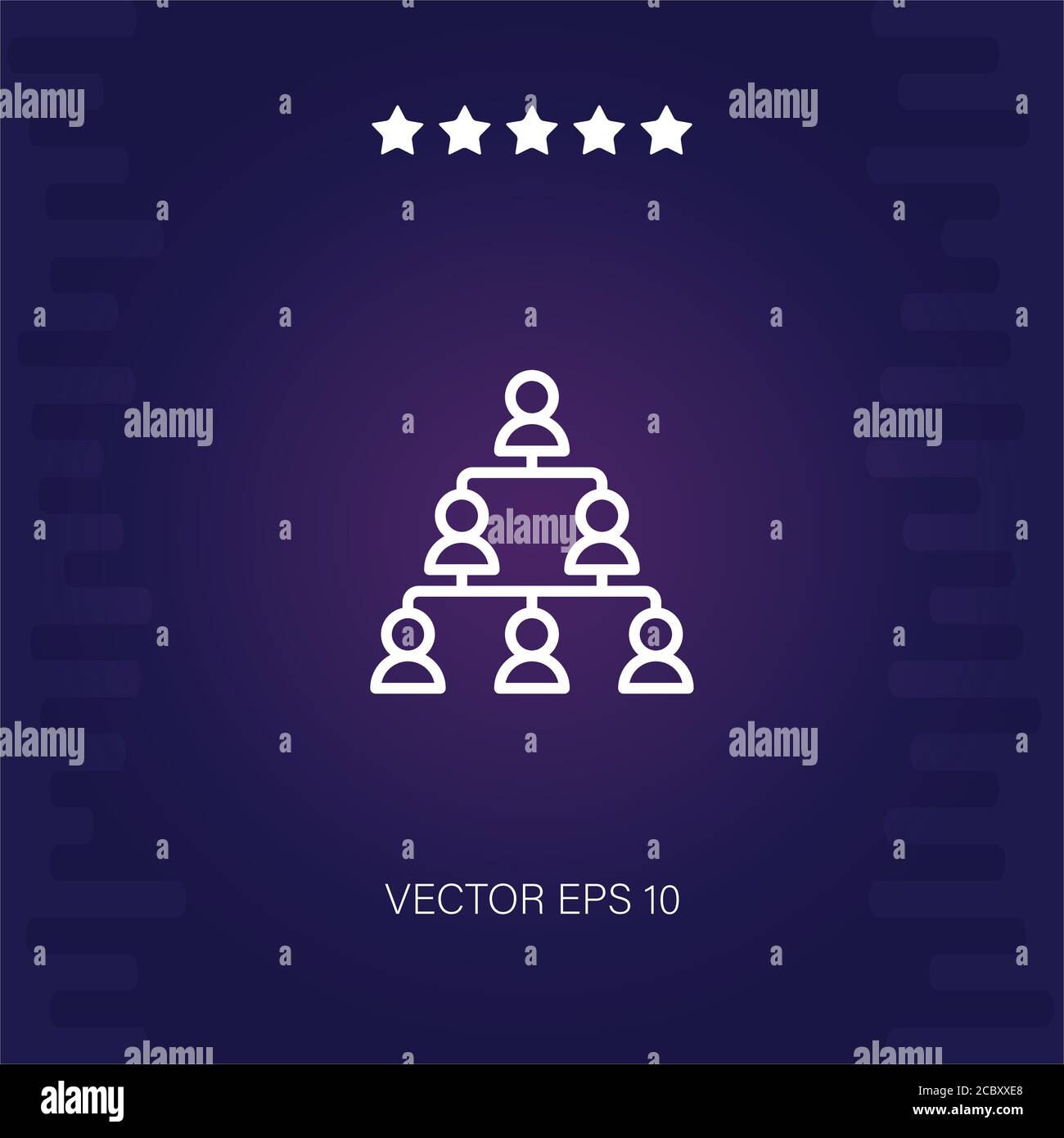 hierarchical structure vector icon modern illustration Stock Vector ...