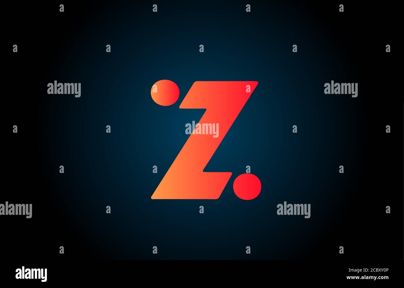 Z alphabet letter logo icon in orange and black. Corporate design for ...