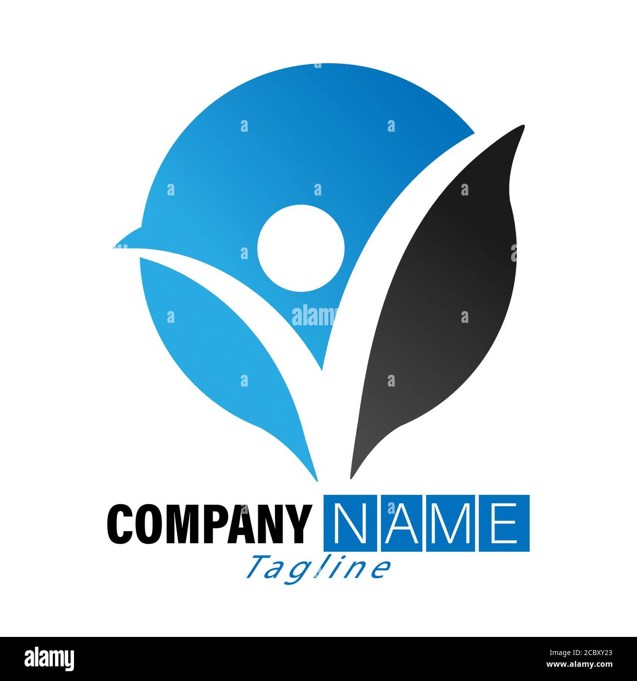 Abstract stylized vector illustration for logo, sticker, emblem ...