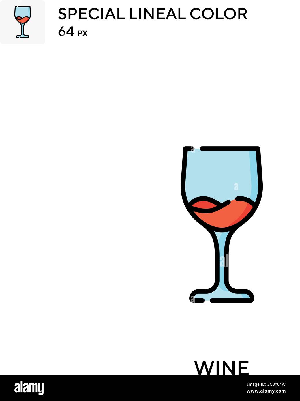 Wine Special lineal color vector icon. Wine icons for your business ...