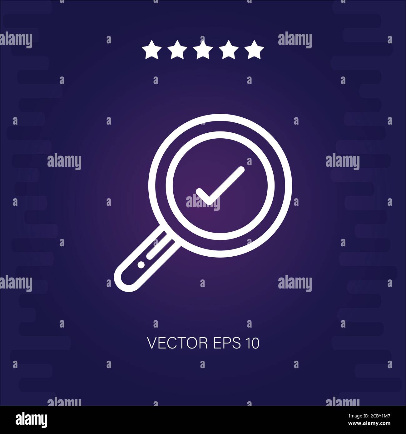 magnifying glass vector icon modern illustration Stock Vector Image ...