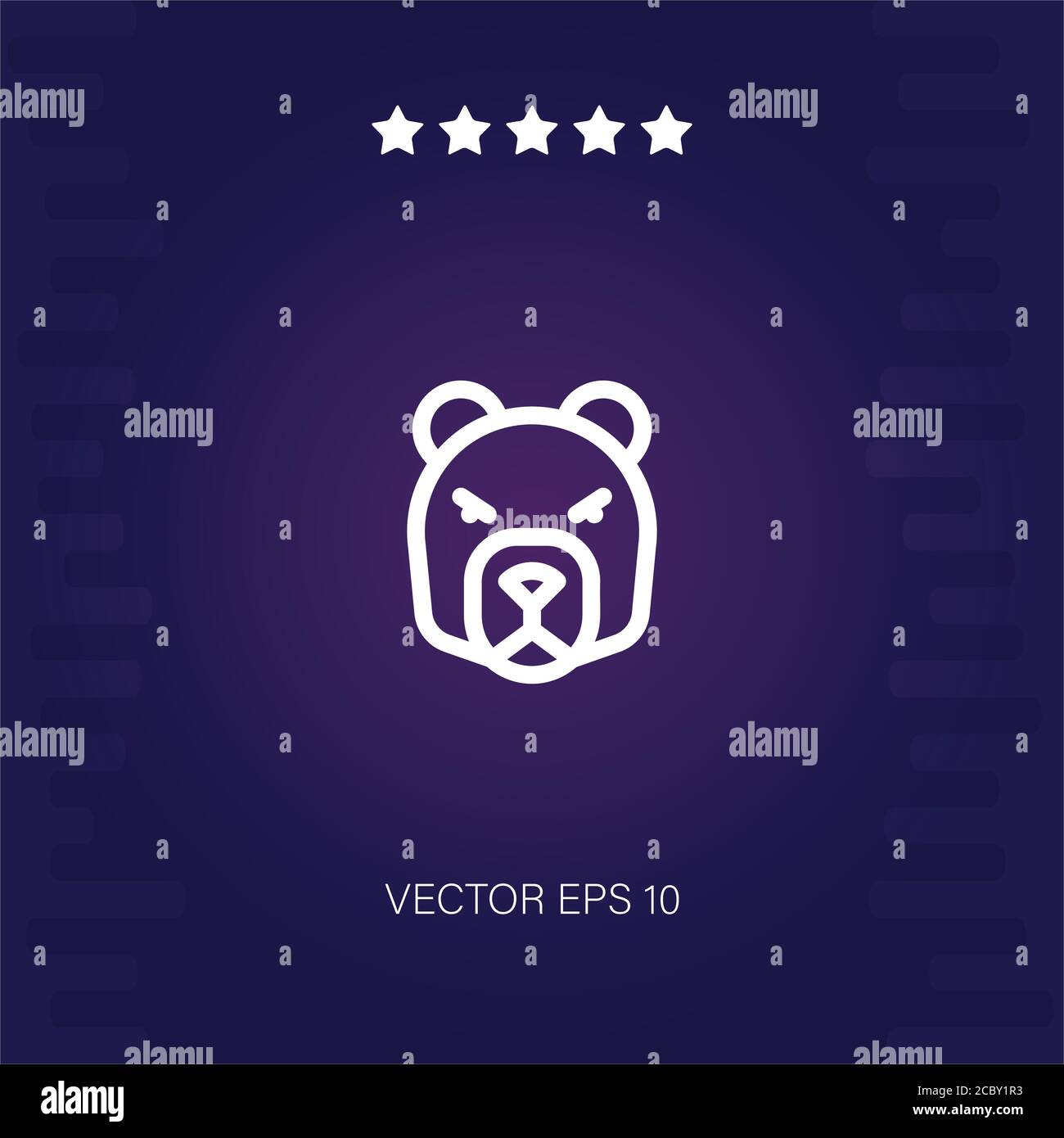 bear market vector icon modern illustration Stock Vector