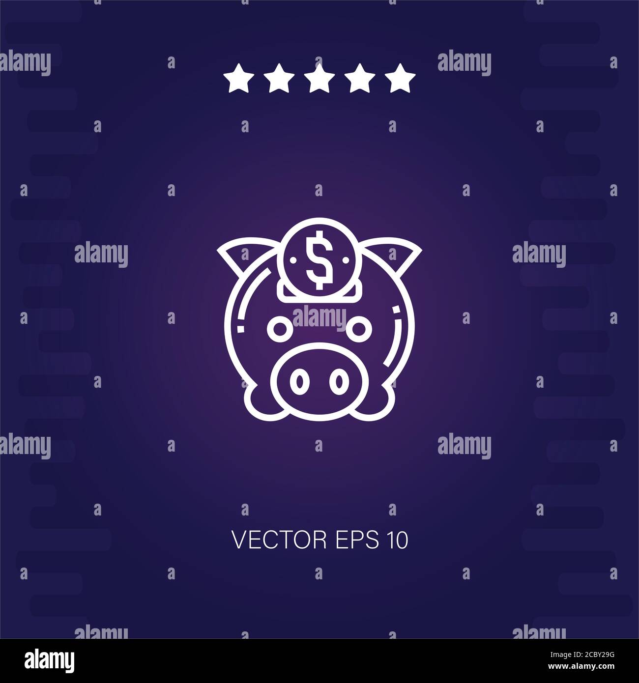 piggy bank vector icon modern illustration Stock Vector Image & Art - Alamy