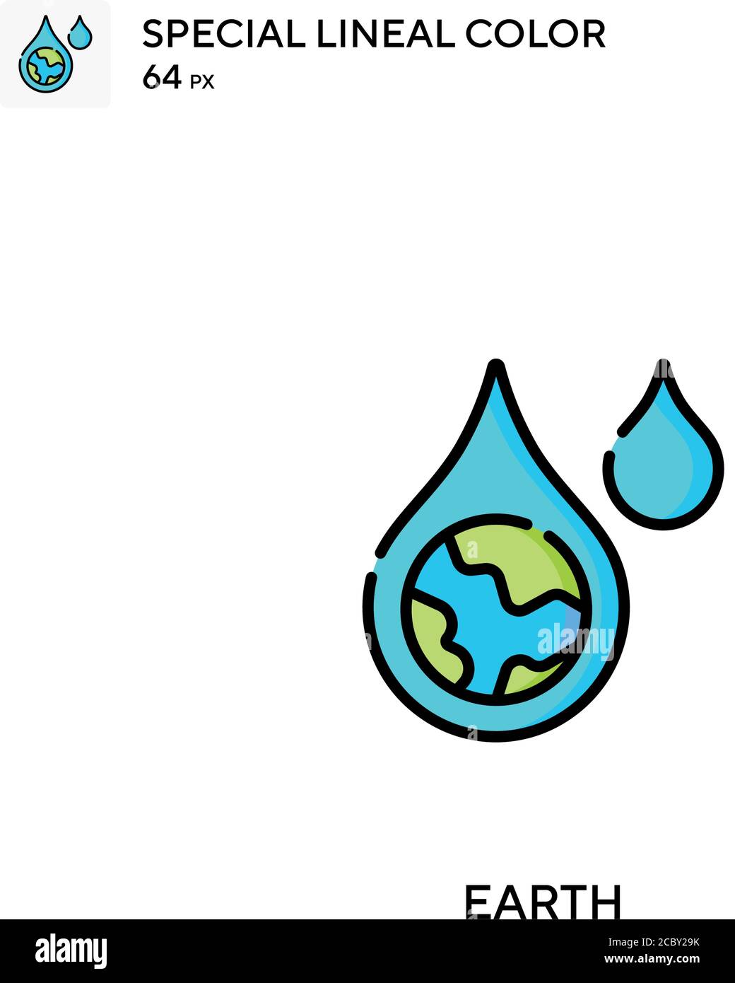 Earth Special lineal color vector icon. Earth icons for your business ...
