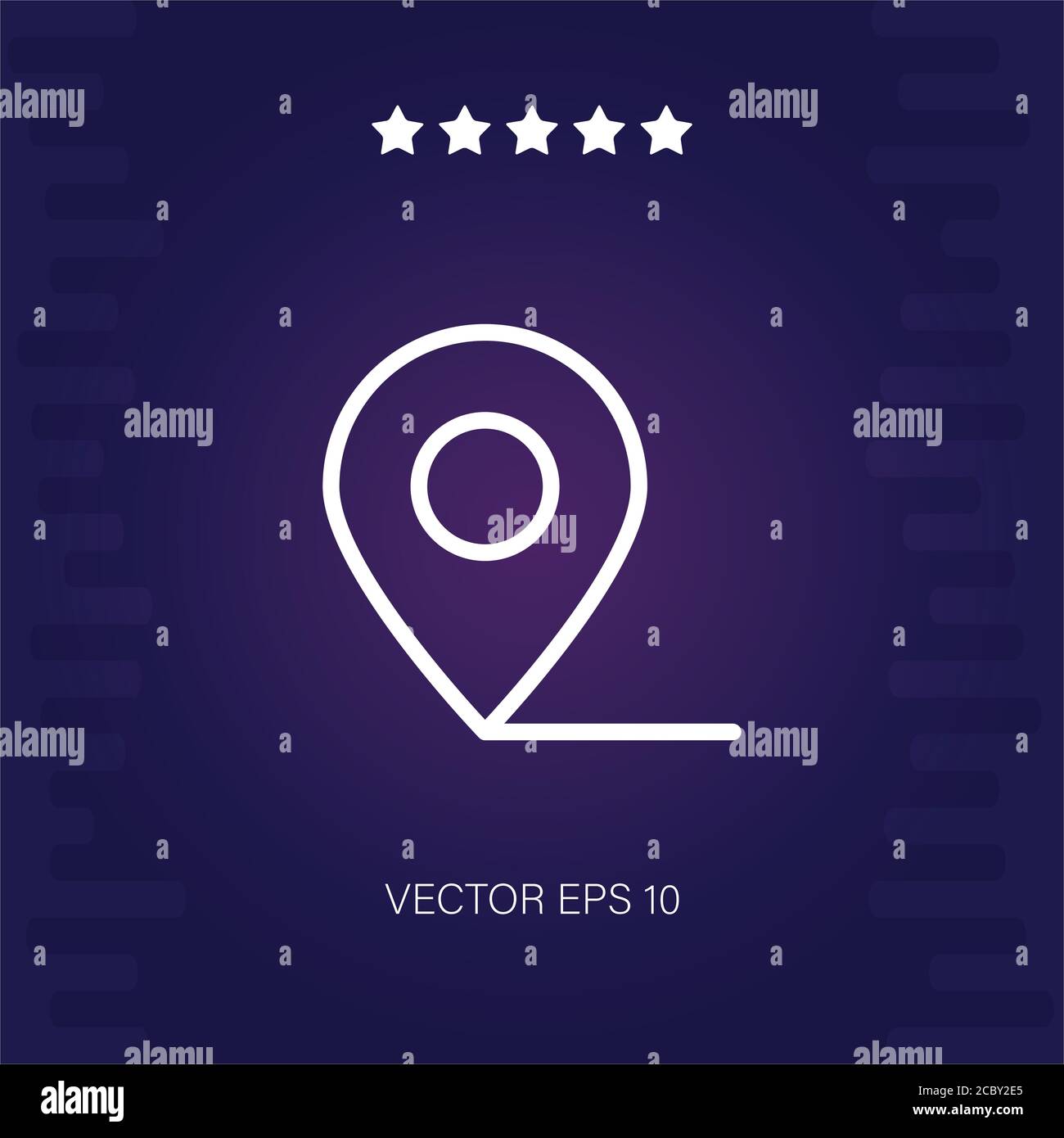pin vector icon modern illustration Stock Vector Image & Art - Alamy