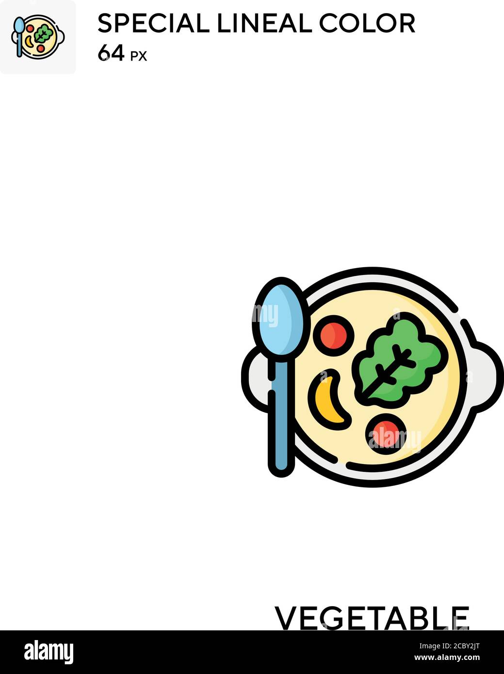Vegetable Special lineal color vector icon. Vegetable icons for your ...