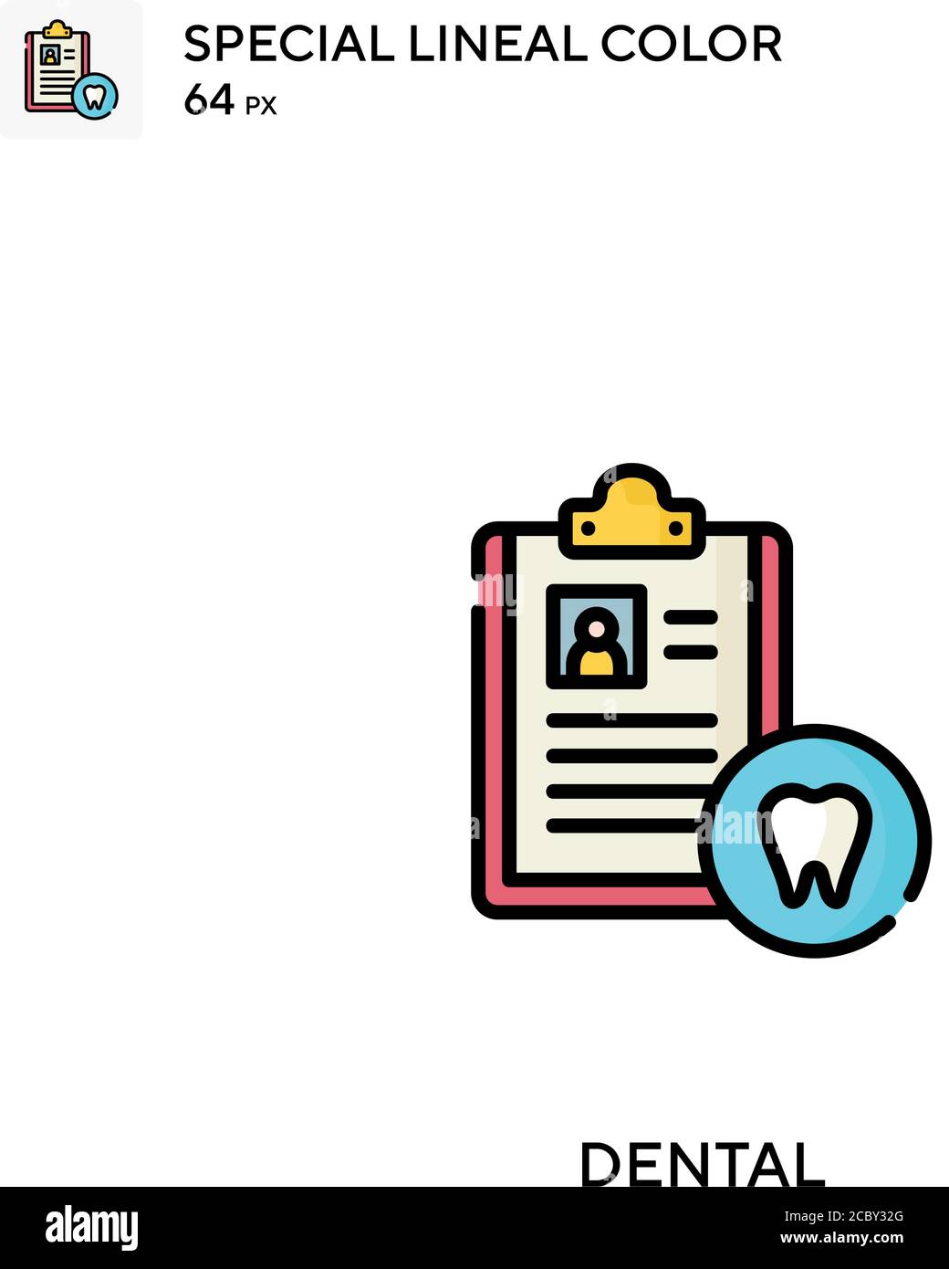 Dental Special lineal color vector icon. Dental icons for your business ...