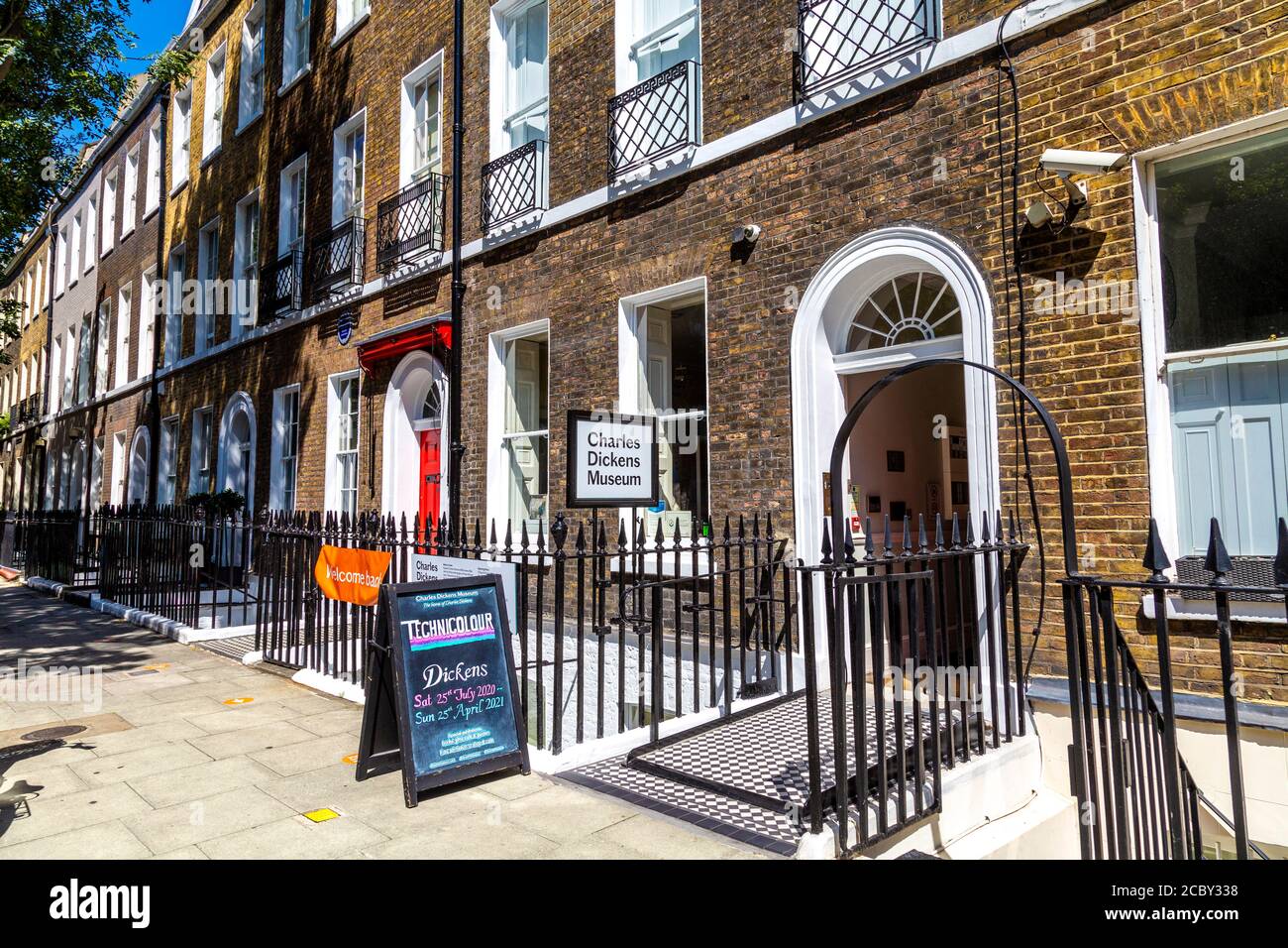 Exterior of Charles Dickens Museum, Holborn, London, UK Stock Photo
