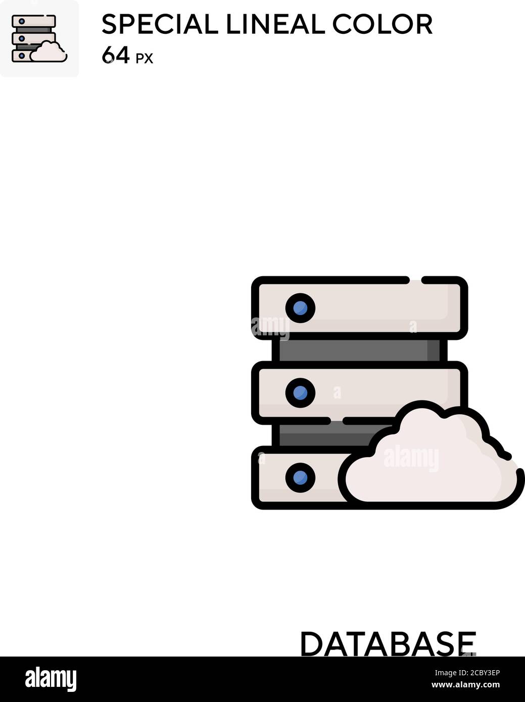 Database Special lineal color vector icon. Database icons for your ...