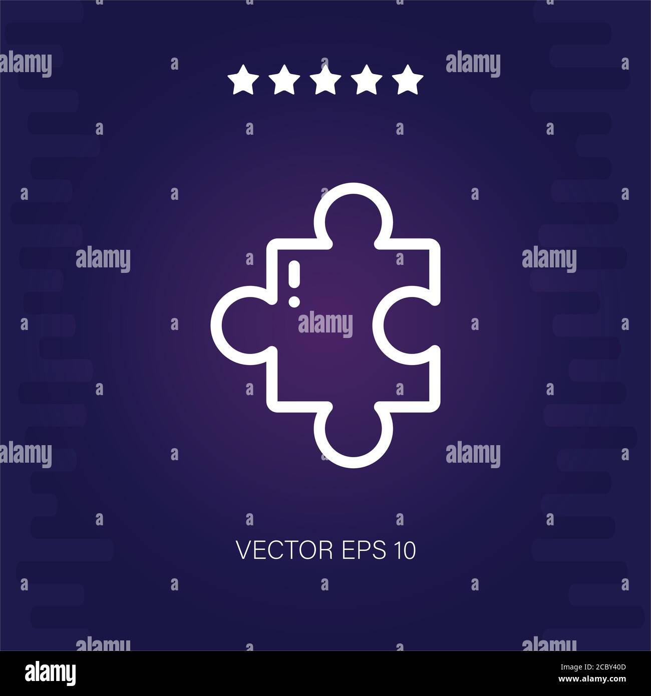 puzzle vector icon modern illustration Stock Vector Image & Art - Alamy