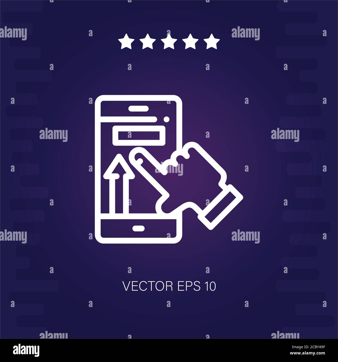 mobile phone vector icon modern illustration Stock Vector Image & Art ...