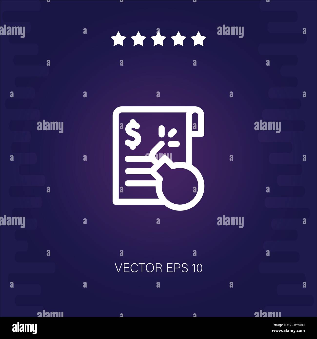 debt vector icon modern illustration Stock Vector Image & Art - Alamy
