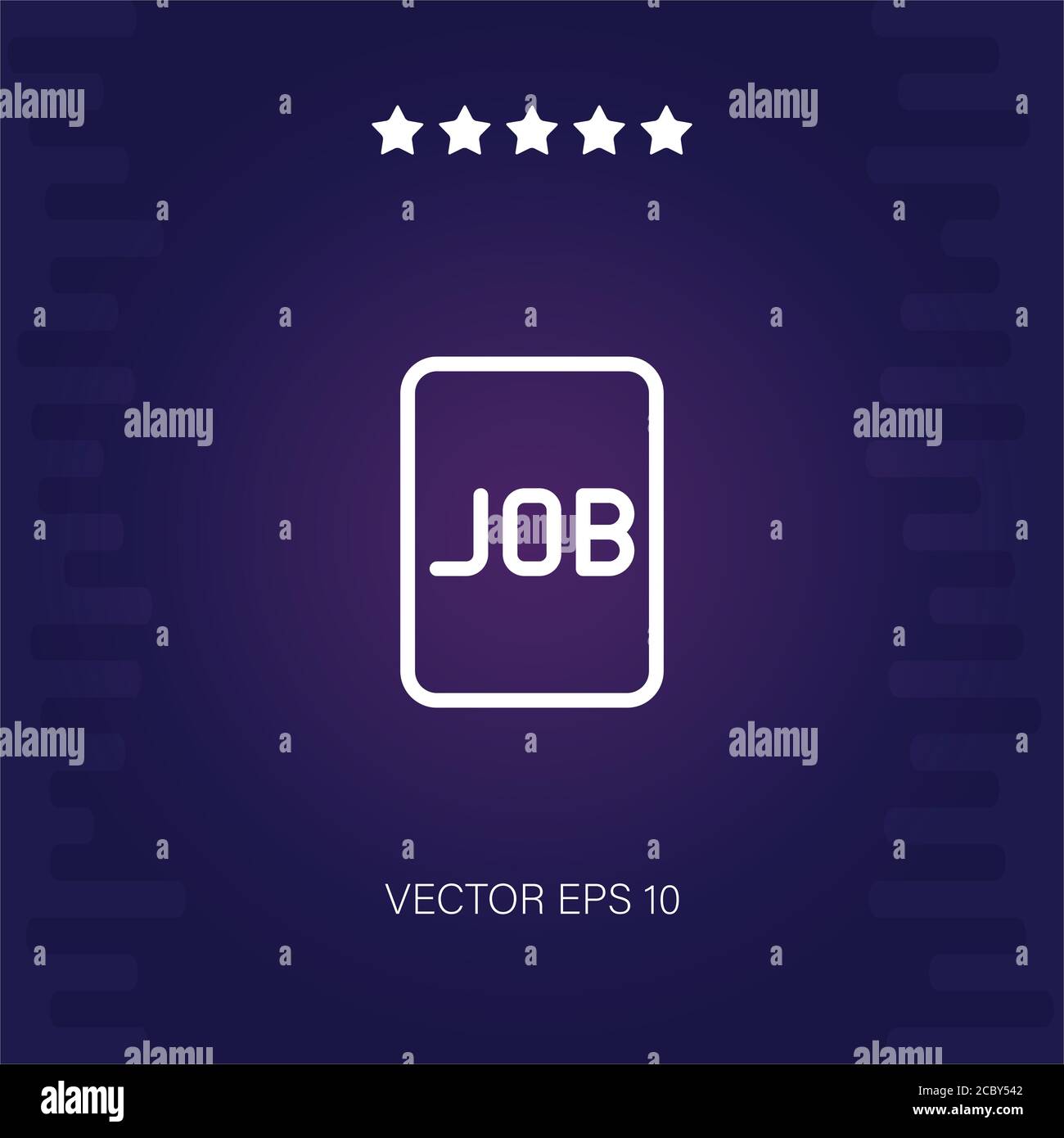 professions and jobs vector icon modern illustration Stock Vector