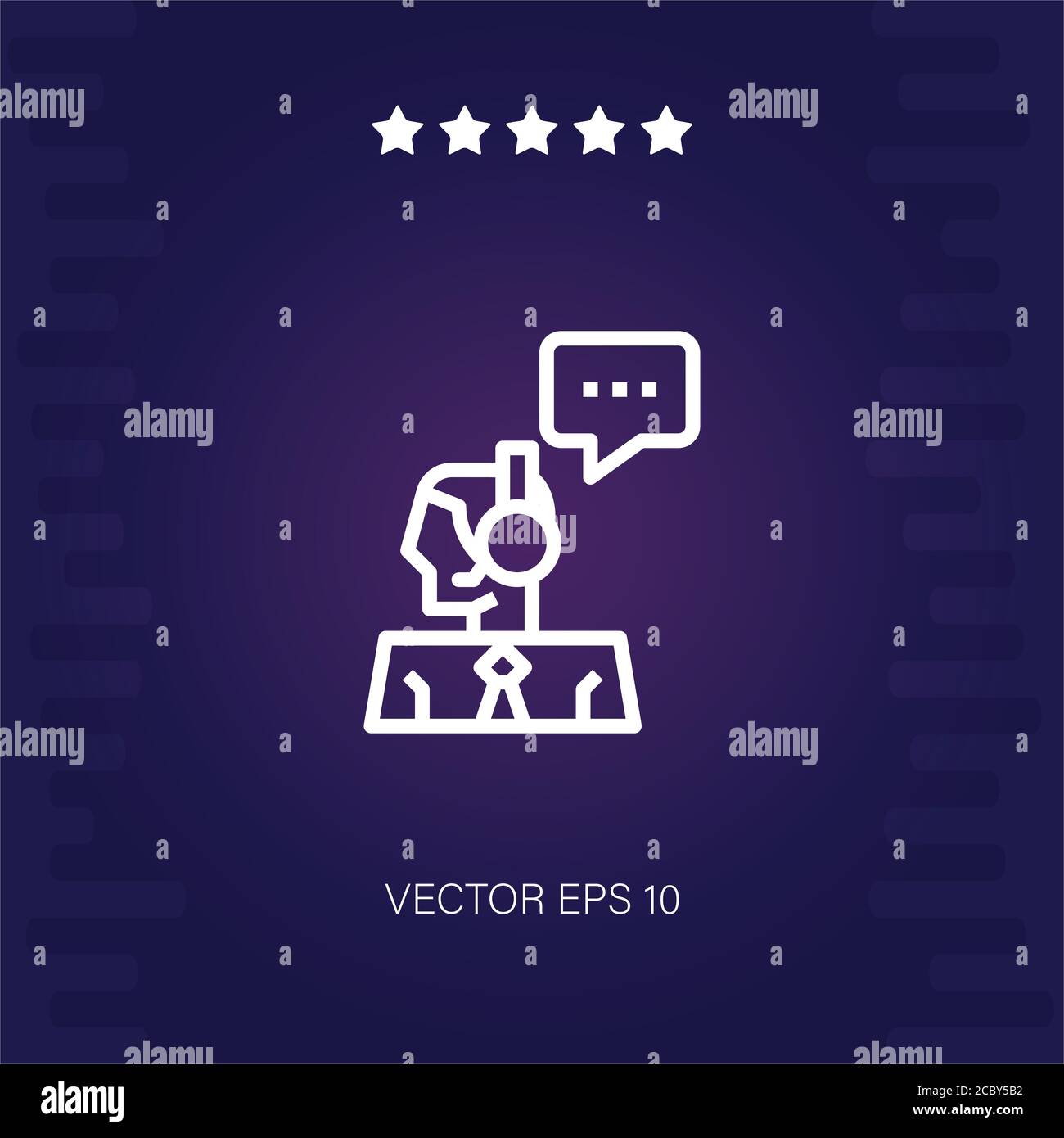 costumer service vector icon modern illustration Stock Vector