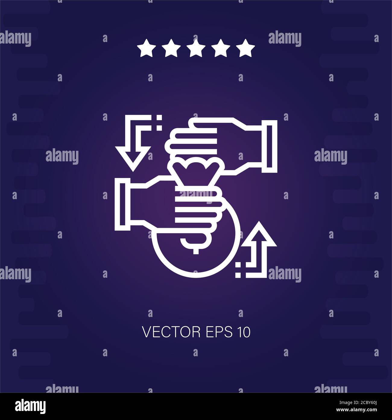 money bag vector icon modern illustration Stock Vector Image & Art - Alamy