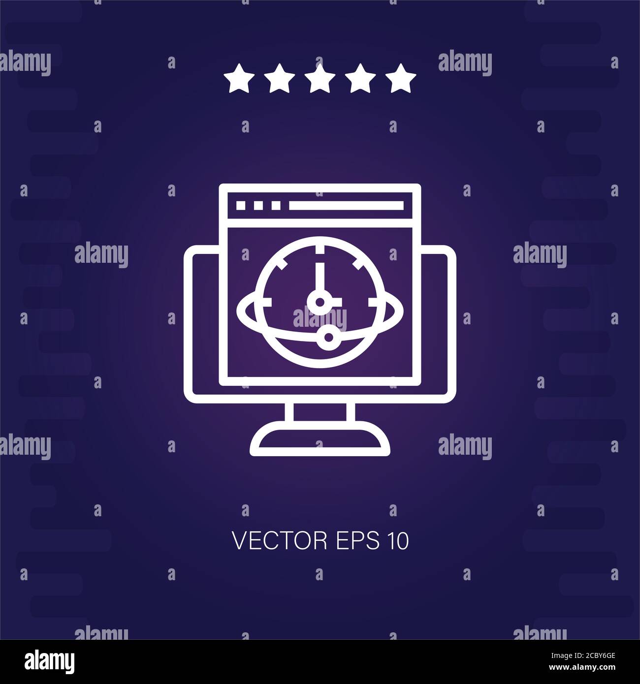 speed vector icon modern illustration Stock Vector