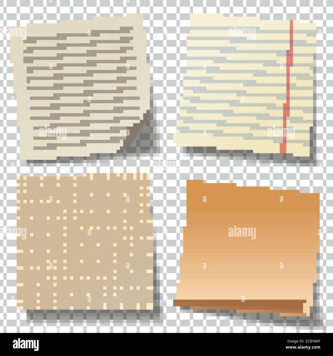 Realistic blank sticky notes. Colored sheets of note papers. Paper ...