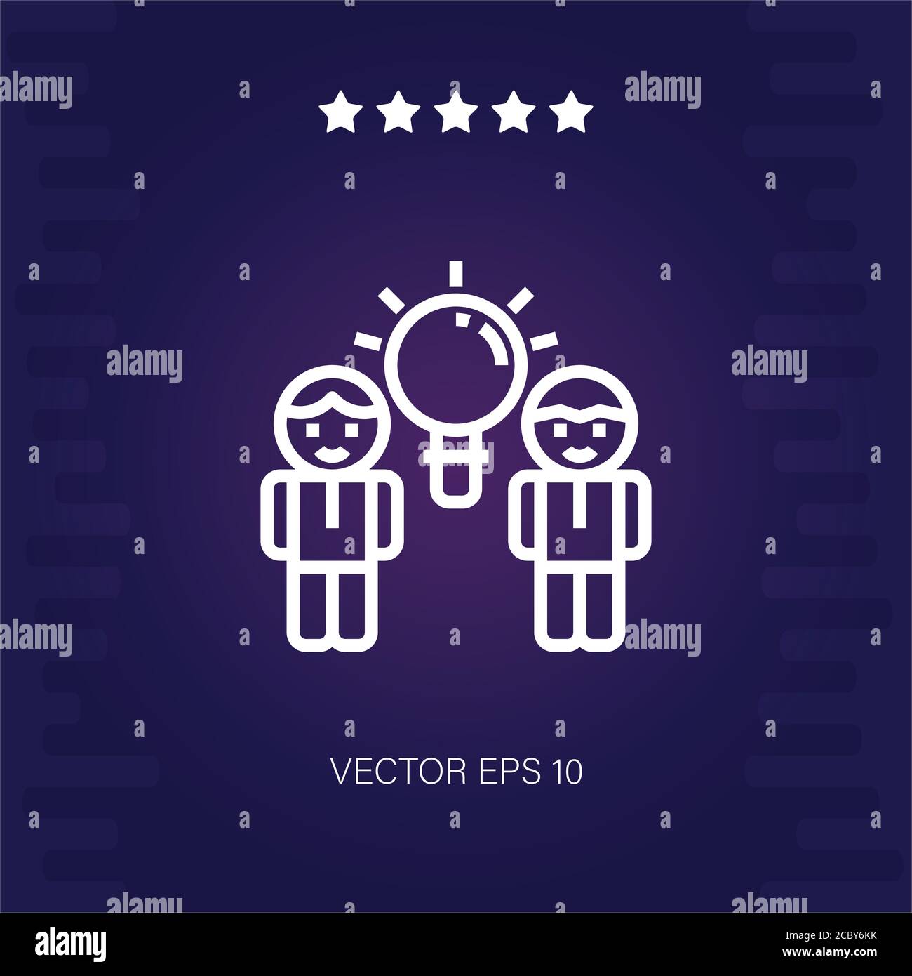 brainstorm vector icon modern illustration Stock Vector Image & Art - Alamy