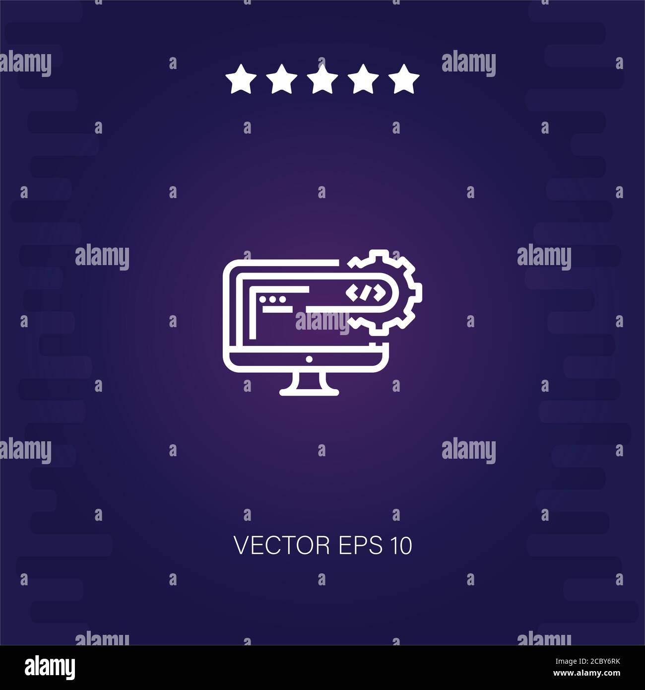programming vector icon modern illustration Stock Vector Image & Art ...
