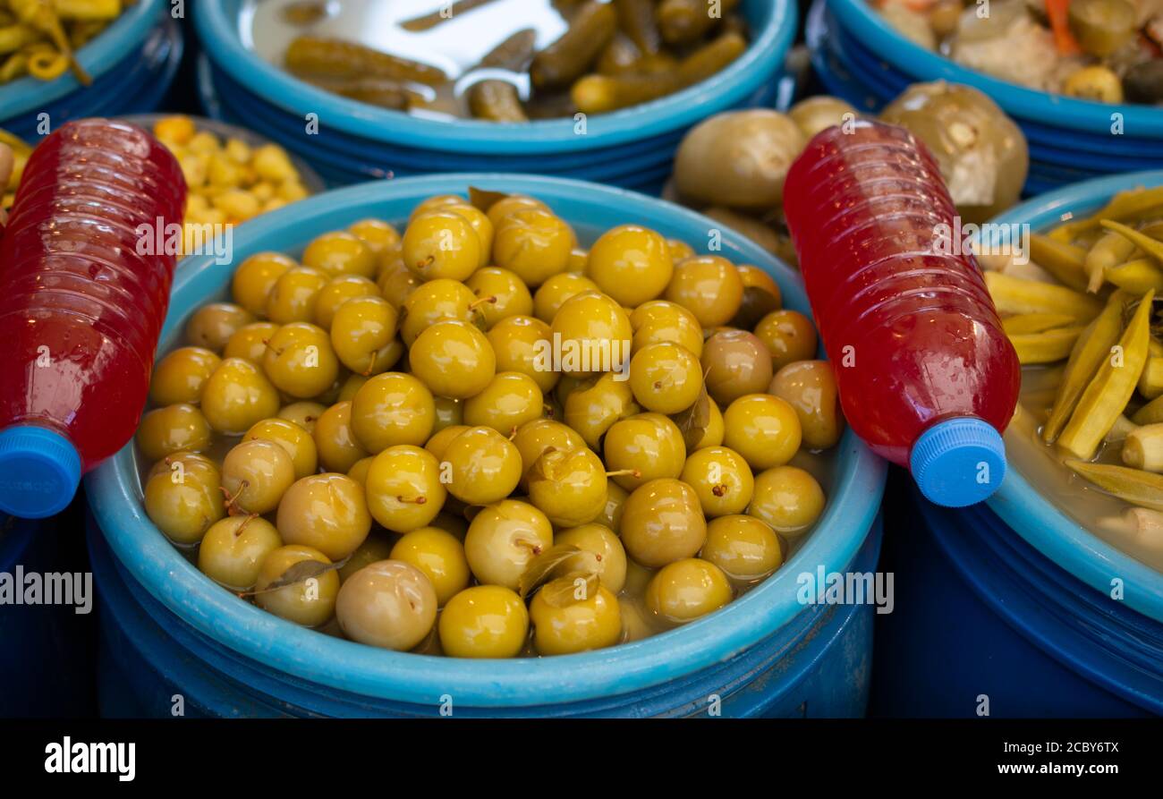 Pickled fermented vegetables for longterm storage Stock Photo Alamy
