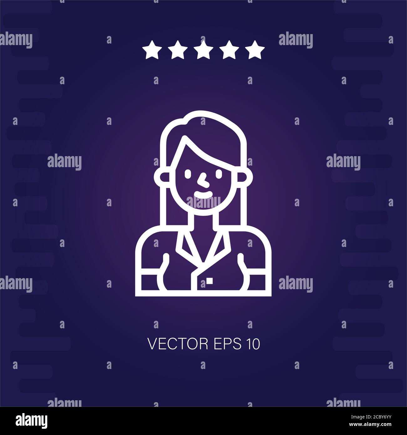 secretary vector icon modern illustration Stock Vector Image & Art - Alamy