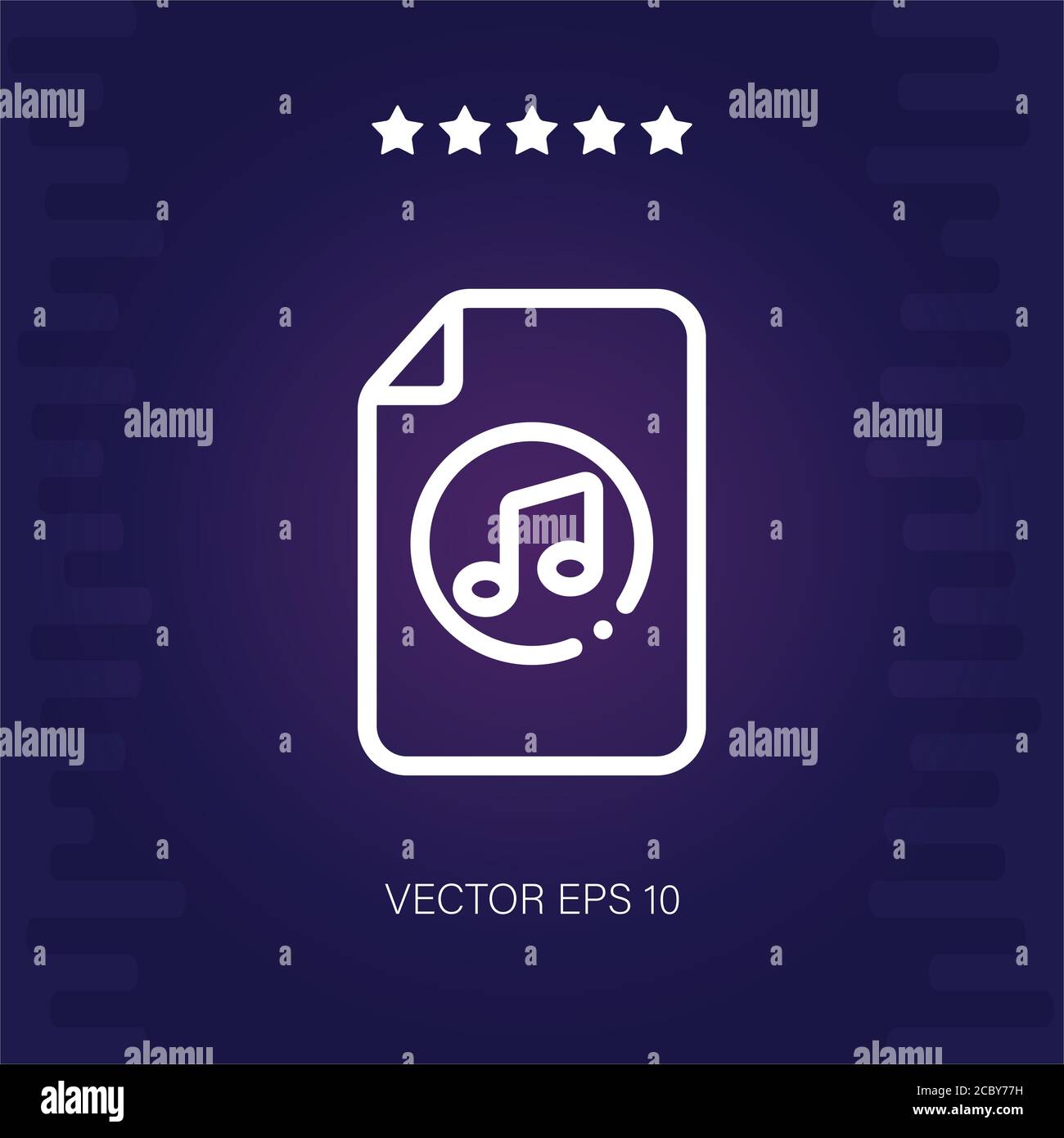 music file vector icon modern illustration Stock Vector Image & Art - Alamy