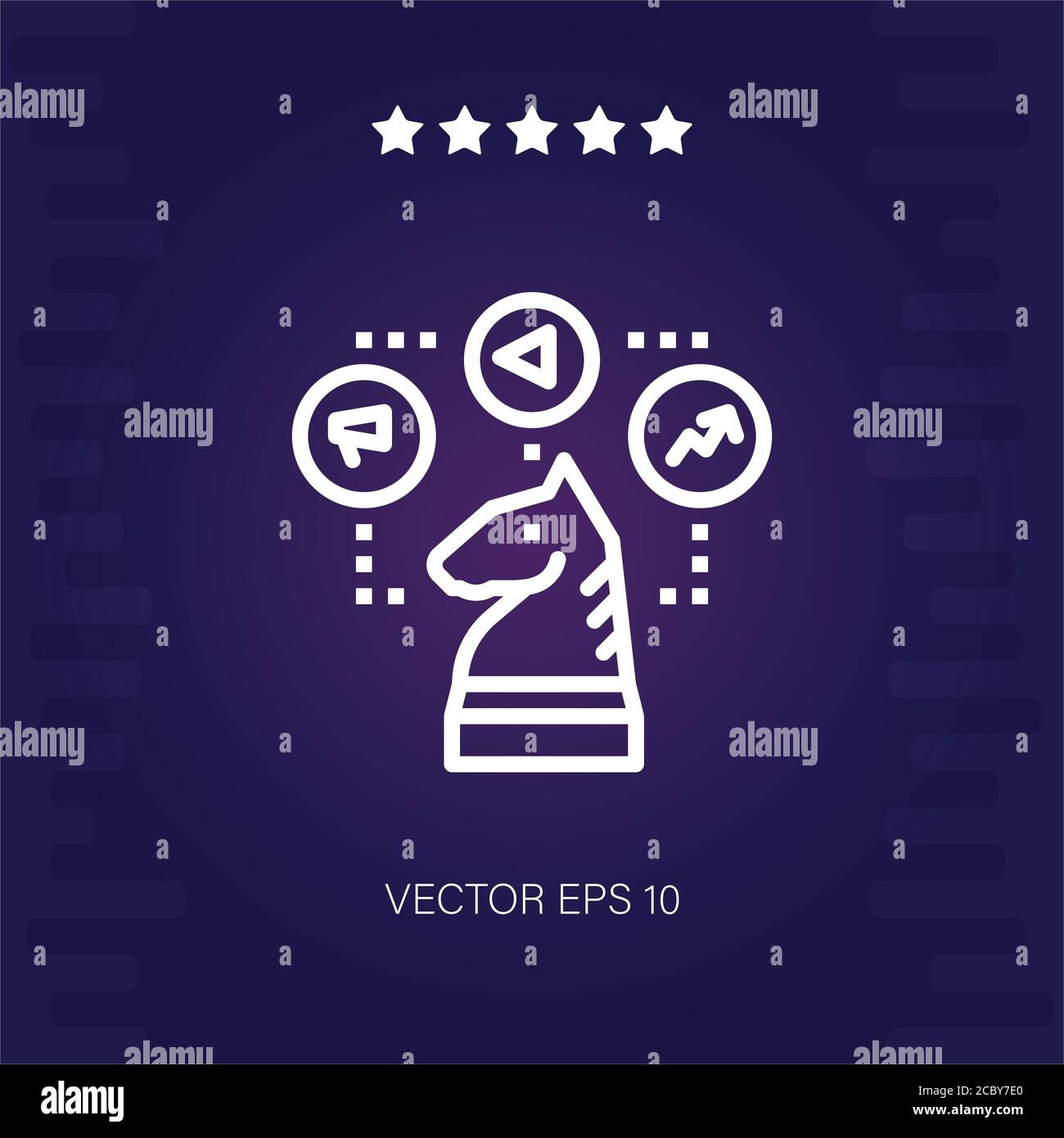 strategy vector icon modern illustration Stock Vector Image & Art - Alamy