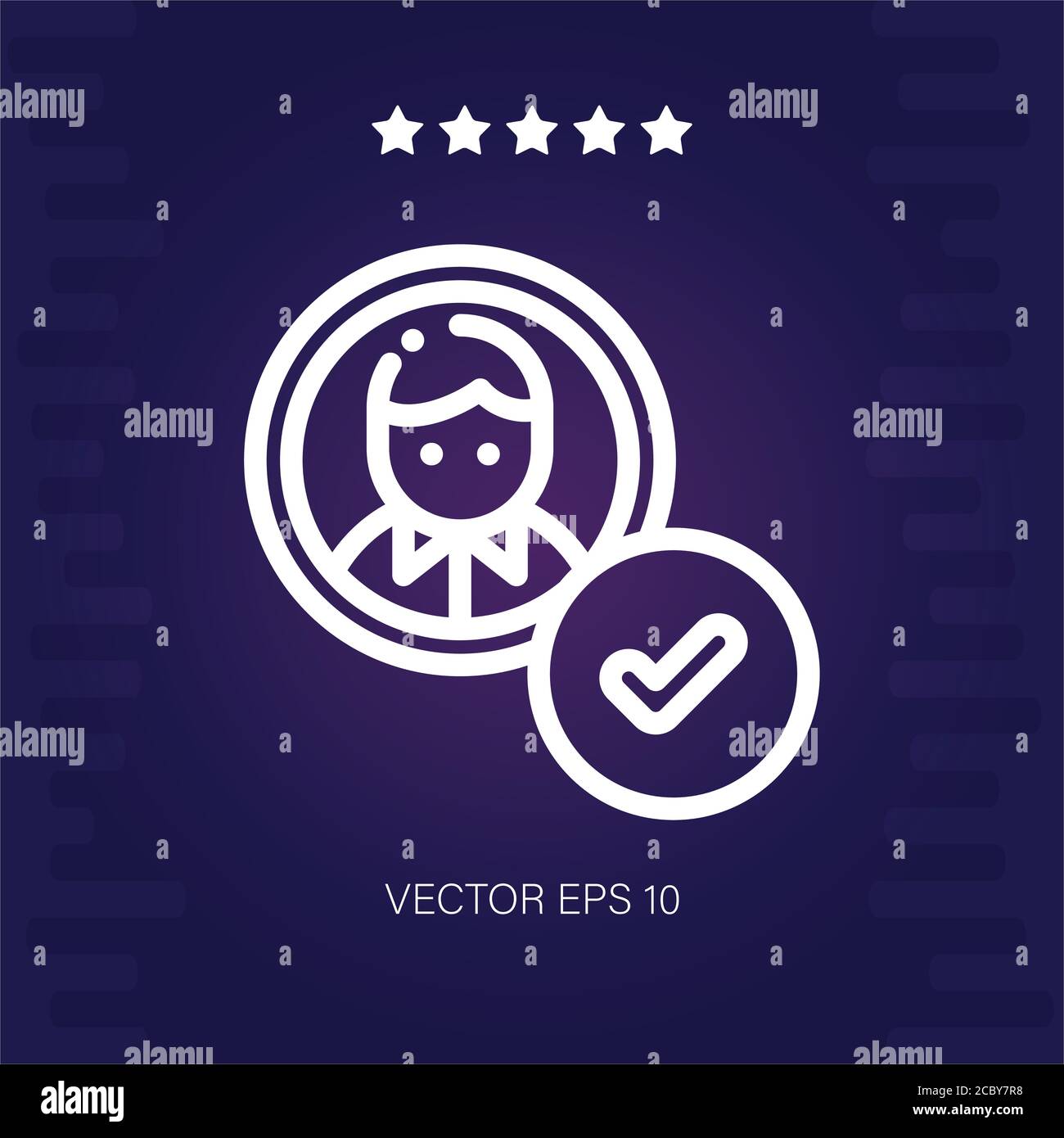 employee vector icon modern illustration Stock Vector Image & Art - Alamy