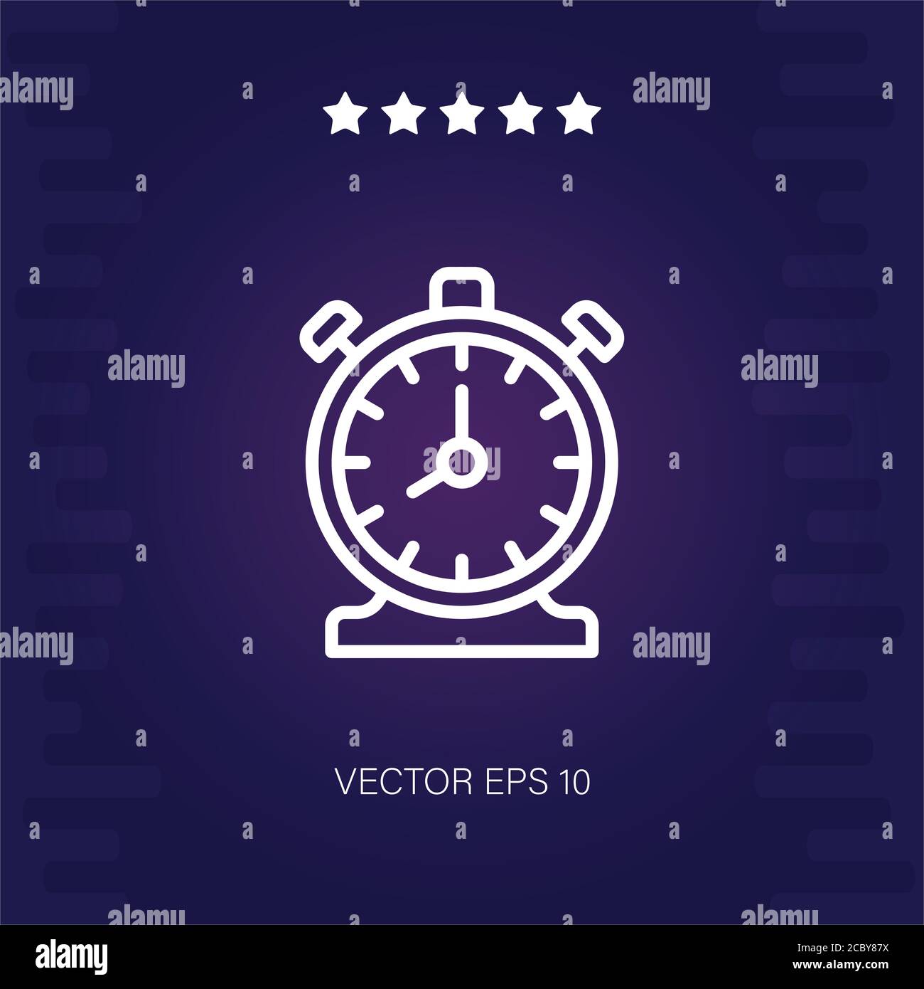 time management vector icon modern illustration Stock Vector Image ...