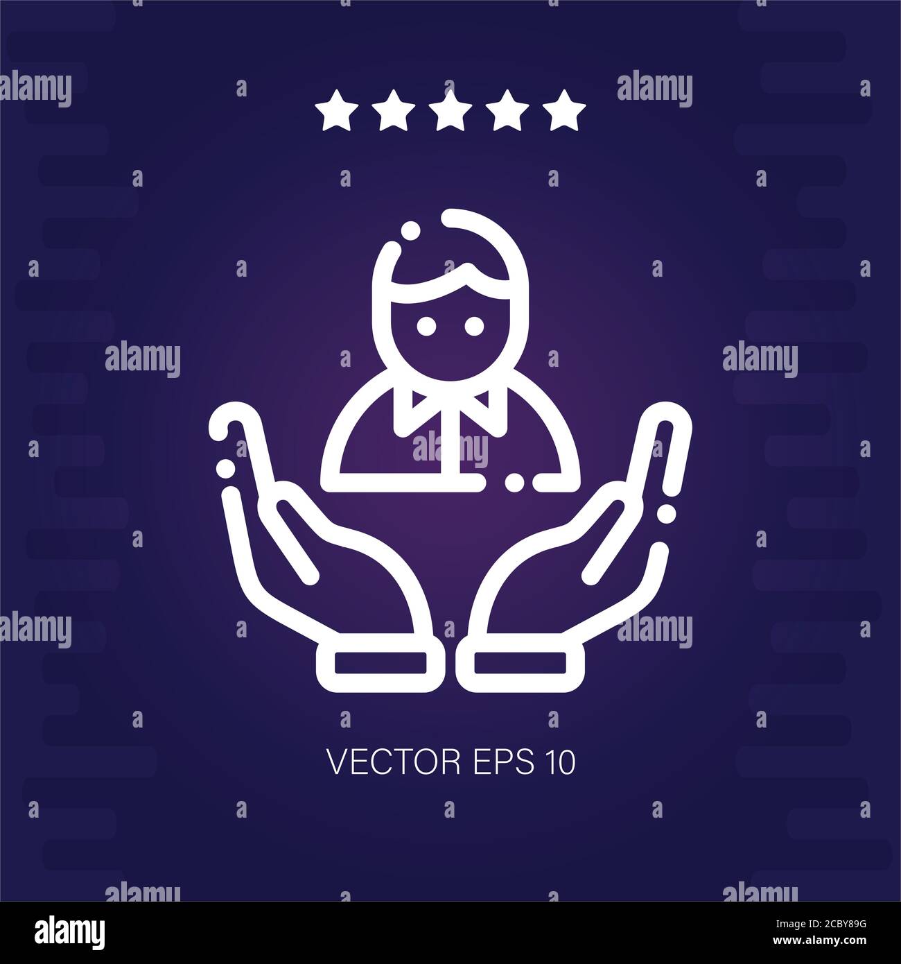 employee vector icon modern illustration Stock Vector Image & Art - Alamy