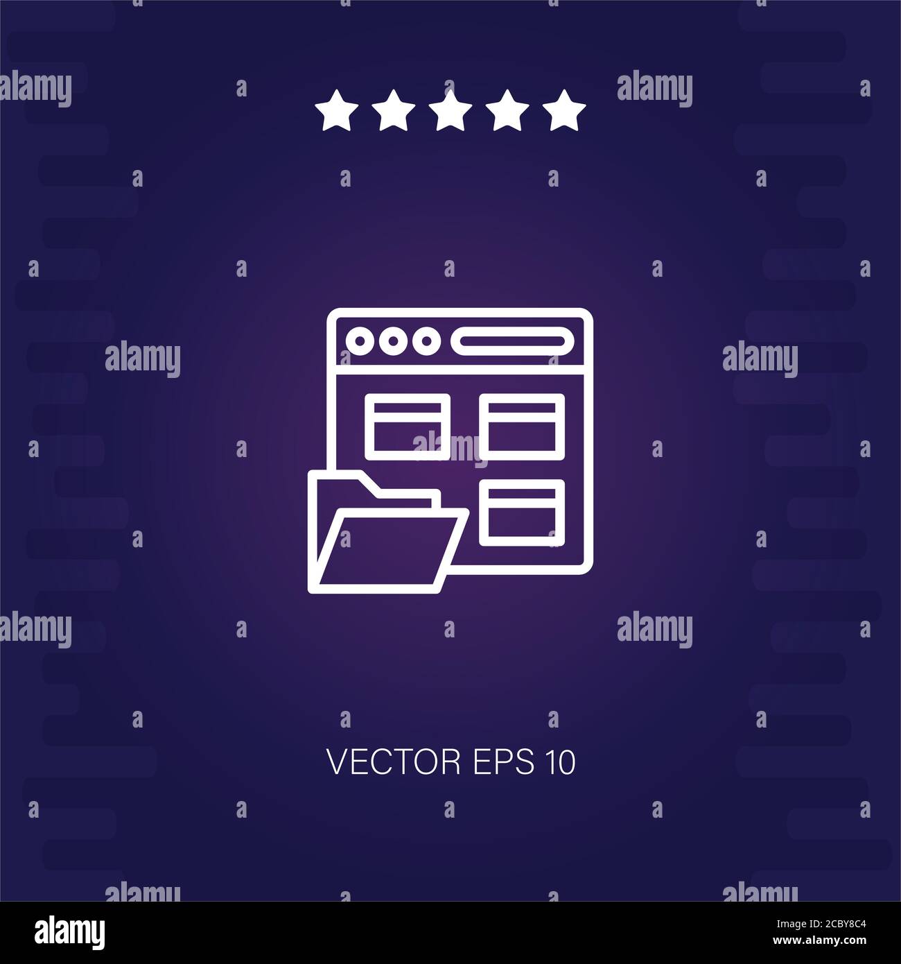 portfolio vector icon modern illustration Stock Vector Image & Art - Alamy