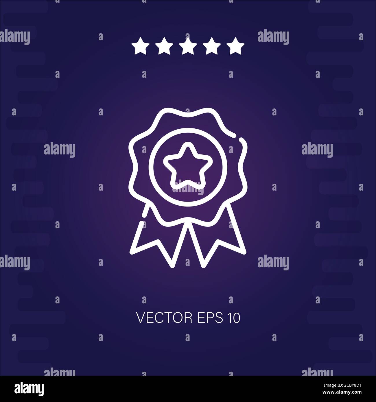 medal vector icon modern illustration Stock Vector Image & Art - Alamy