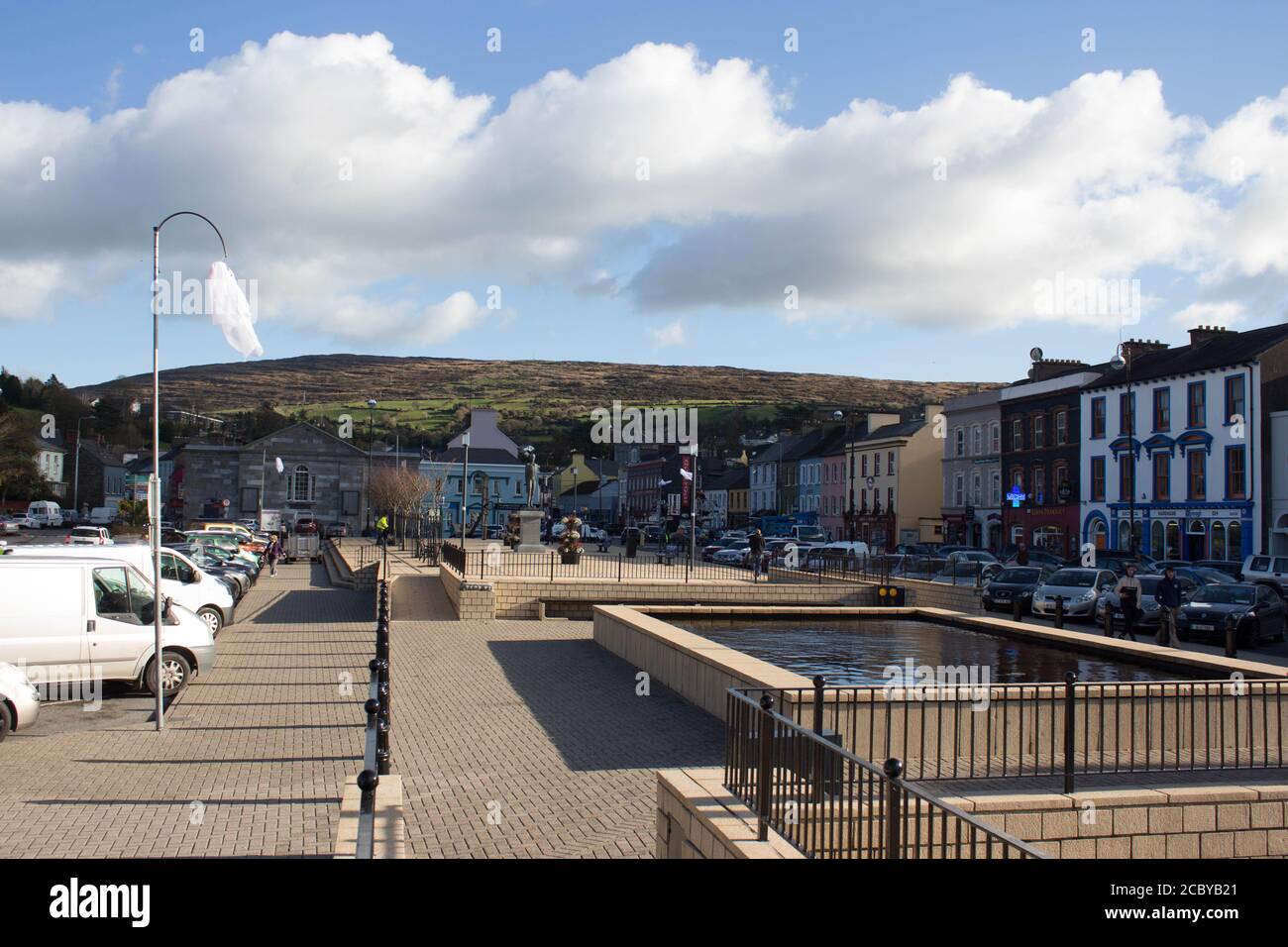 Wolfe Tone Square in Bantry during the Halloween time. Bantry, Co Cork. Ireland. Stock Photo