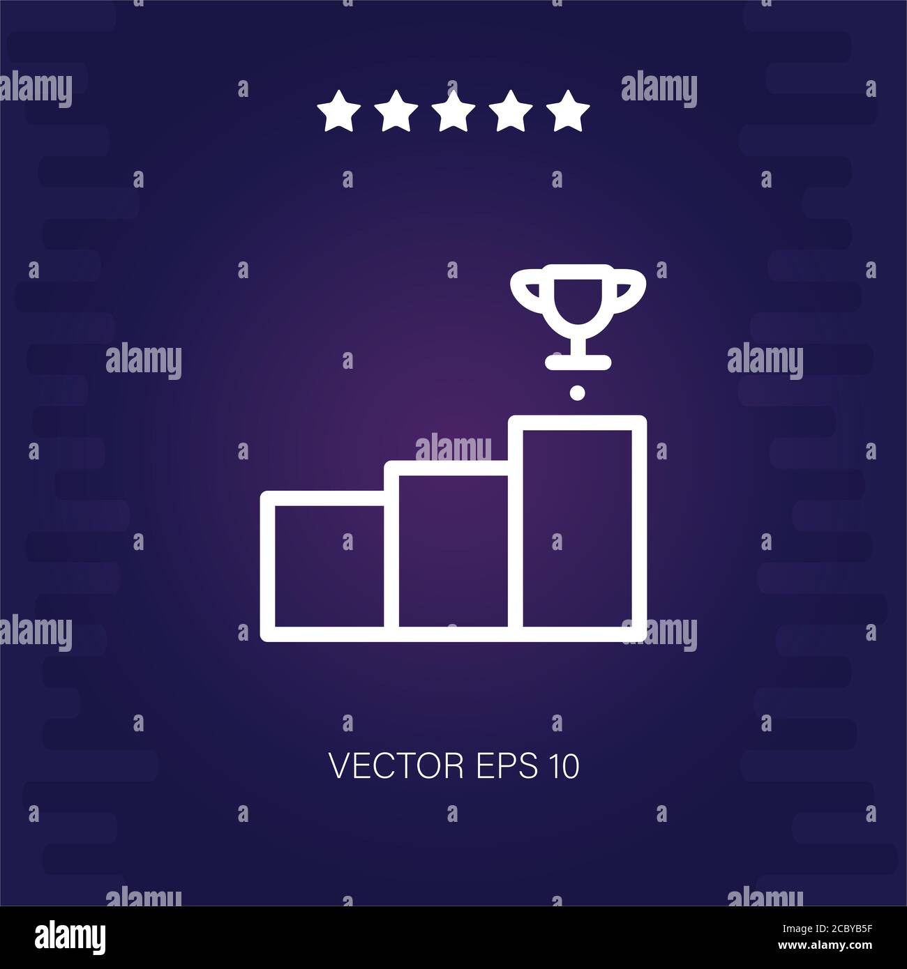 podium vector icon modern illustration Stock Vector Image & Art - Alamy