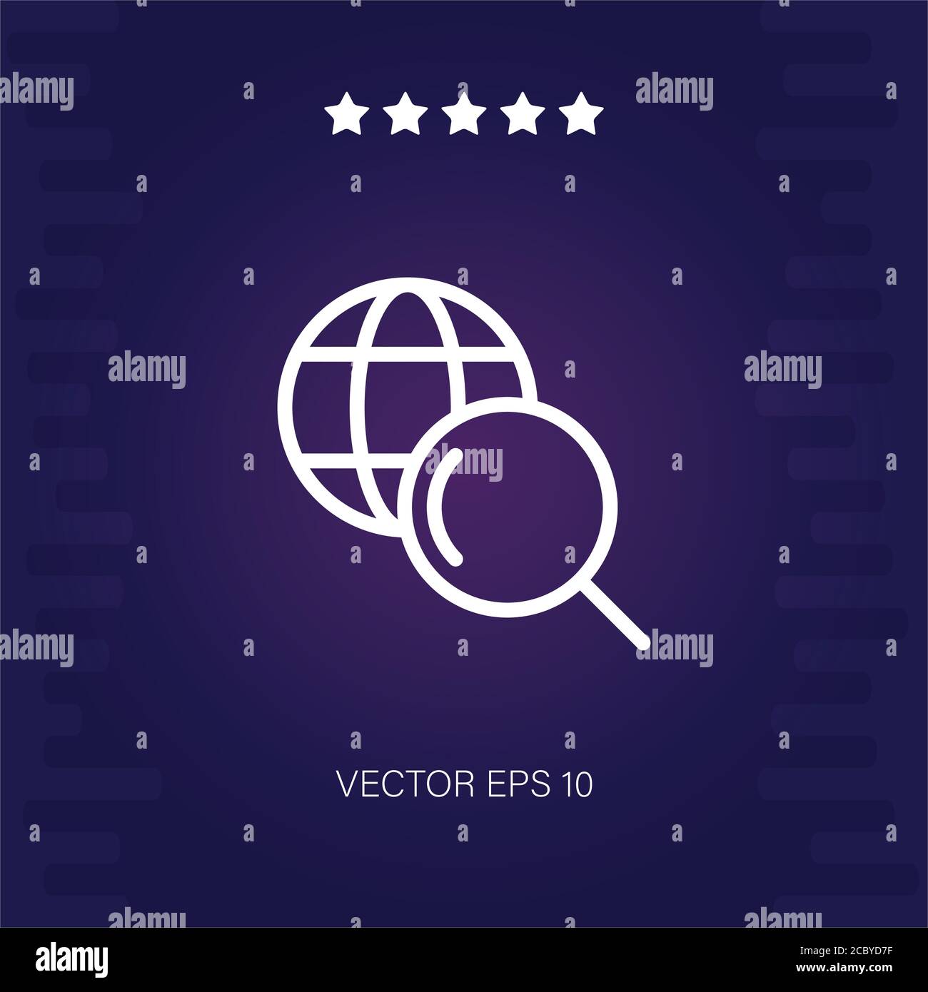 worldwide vector icon modern illustration Stock Vector Image & Art - Alamy