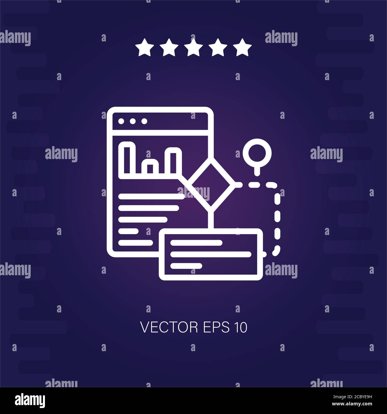 algorithm vector icon modern illustration Stock Vector Image & Art - Alamy