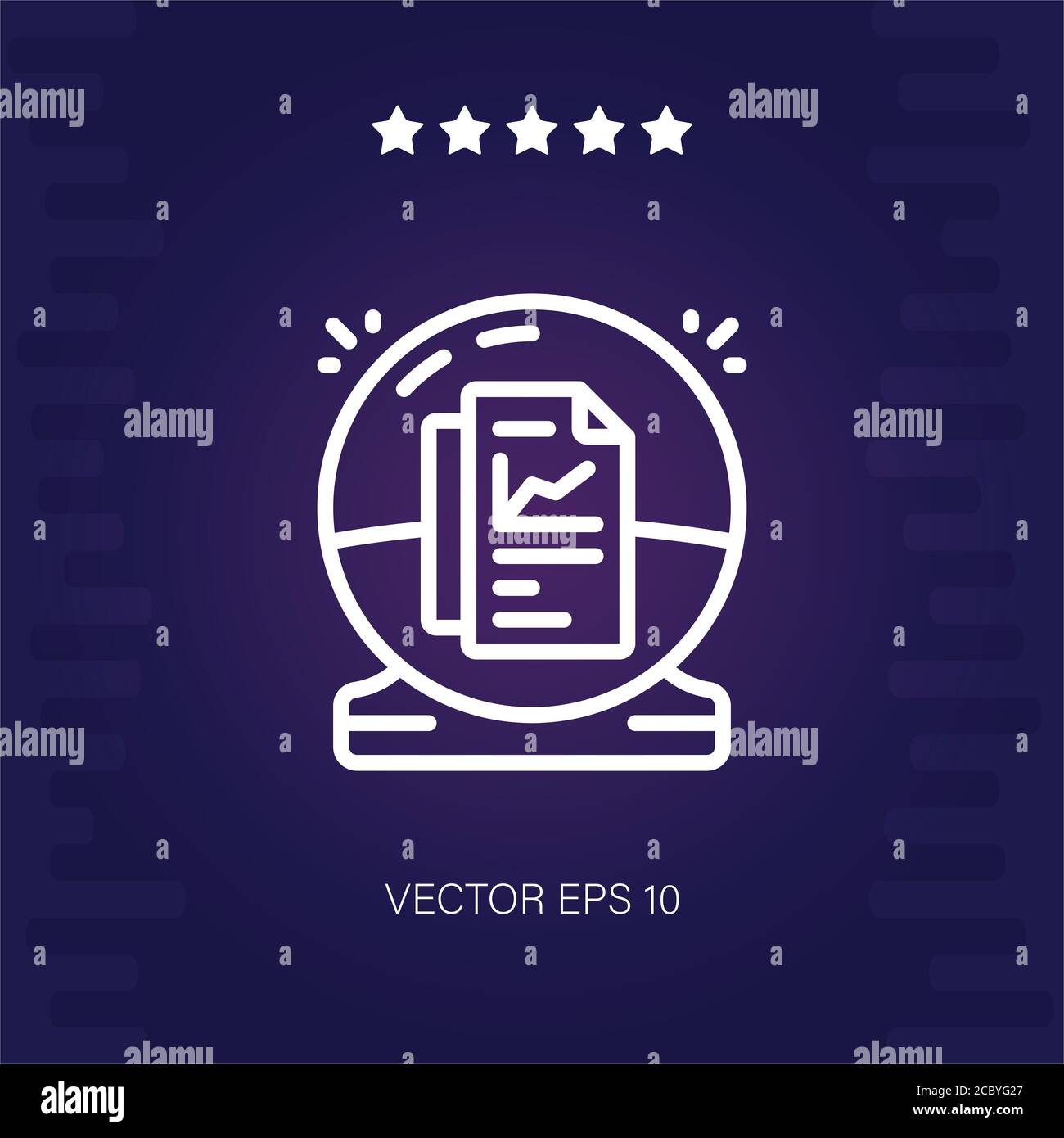 predictive vector icon modern illustration Stock Vector Image & Art - Alamy
